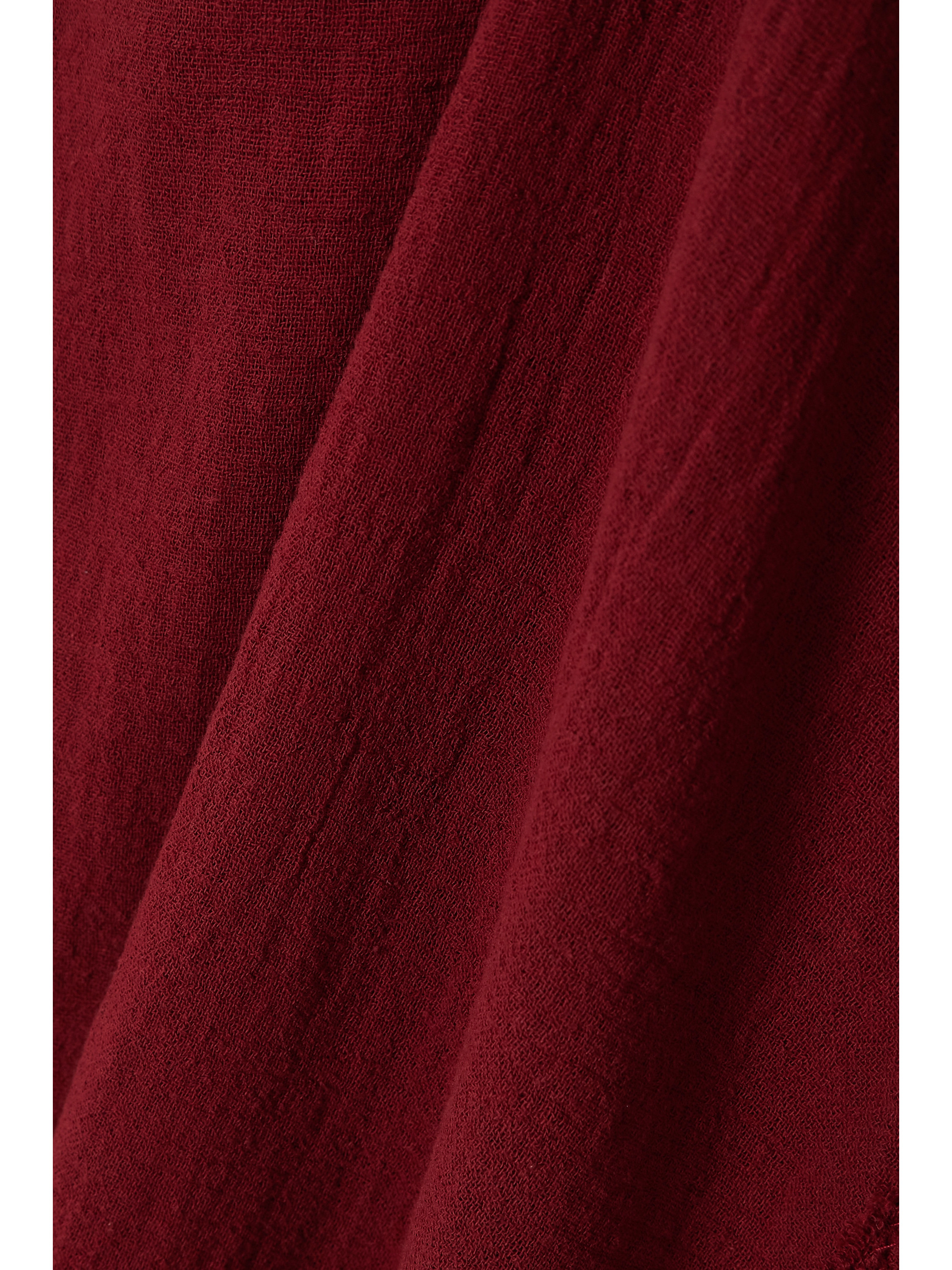 Caravana + NET SUSTAIN Mincha frayed cotton-gauze tunic