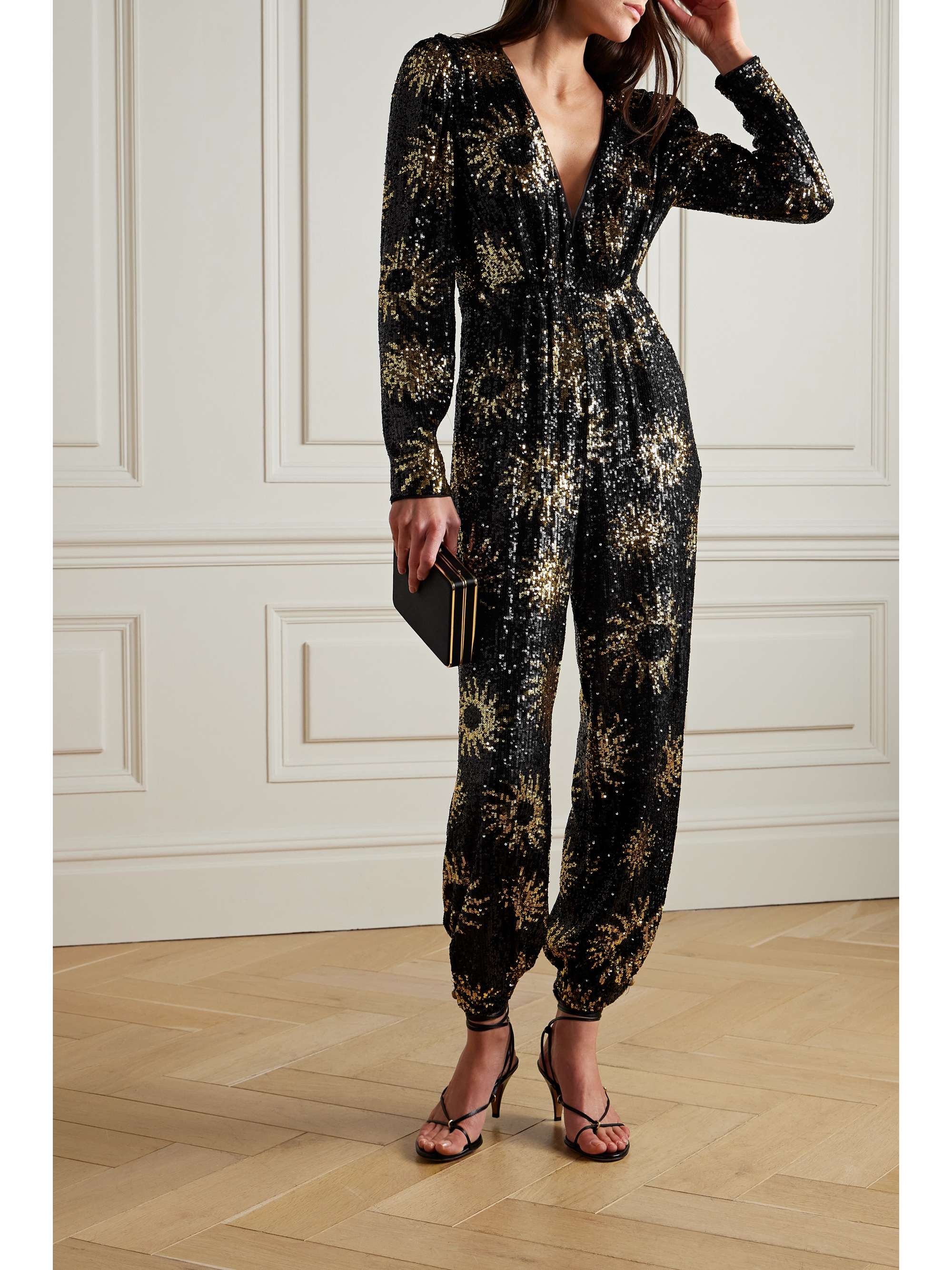 FARM RIO Sunny Mood sequined tulle jumpsuit | NET-A-PORTER