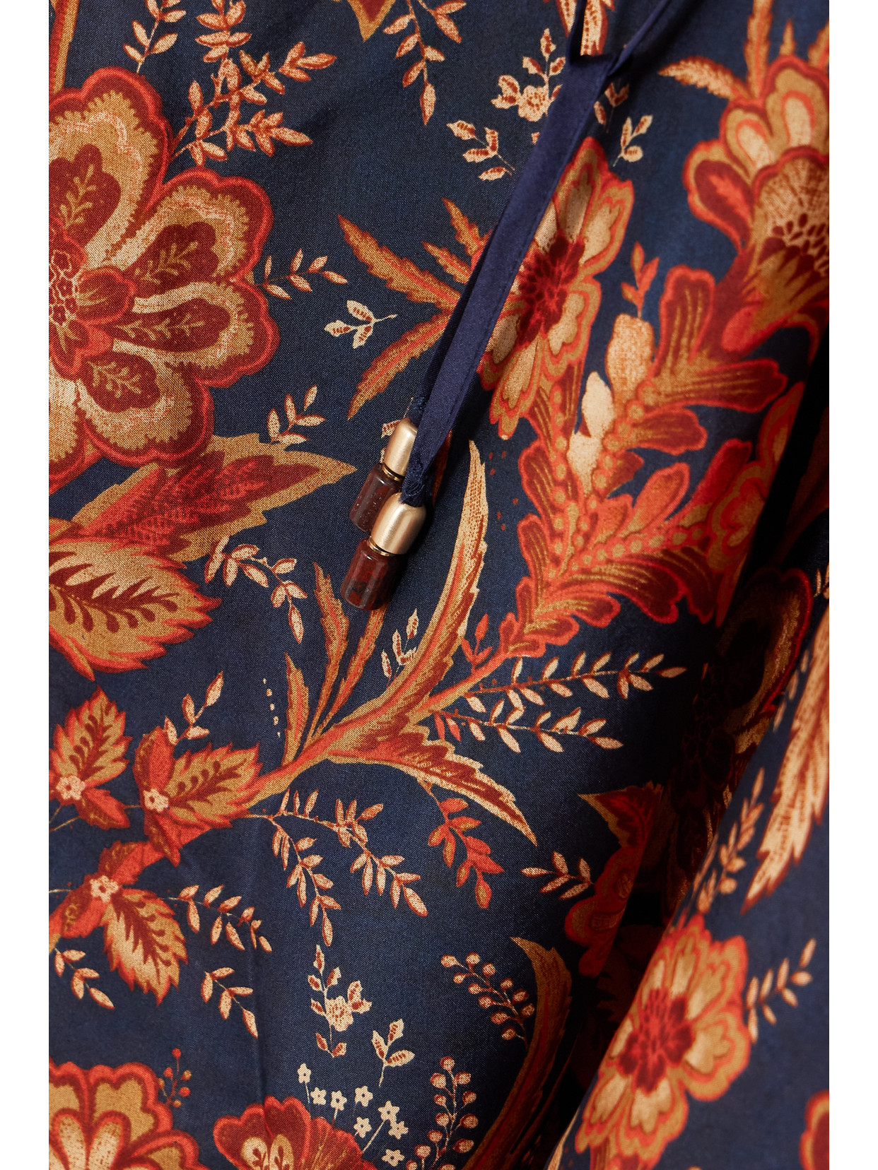 + Net Sustain Junie Tie-Detailed Floral-Print Organic Blouse