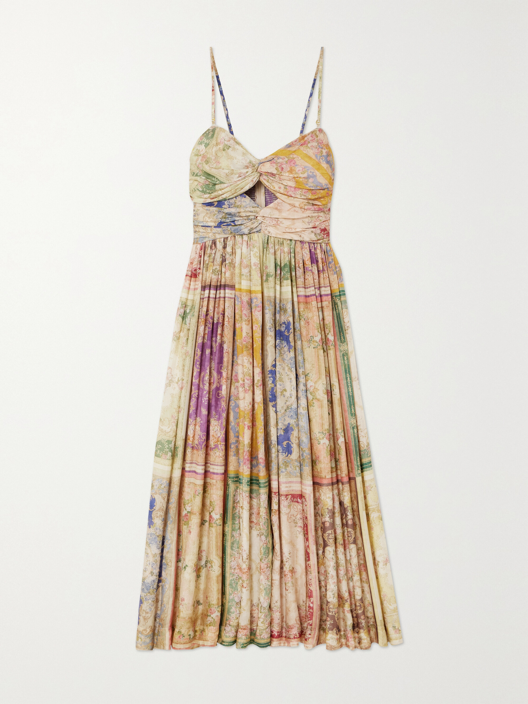 Zimmermann + NET SUSTAIN August cutout paisley-print organic silk midi dress thumbnail