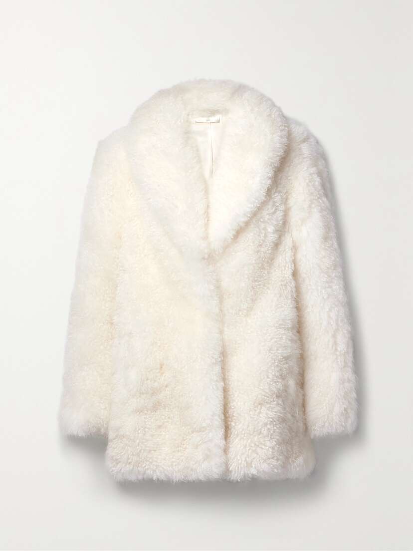 LoveShackFancy Sheana Shearling Jacket - - x large