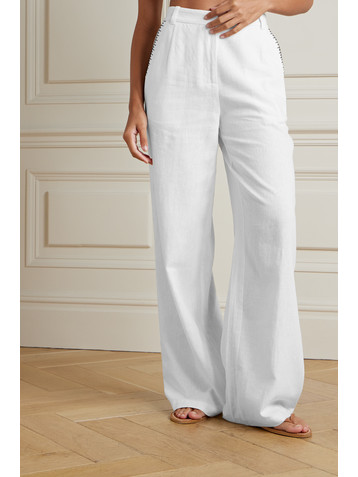 Marysia Wegner linen-voile straight-leg pants