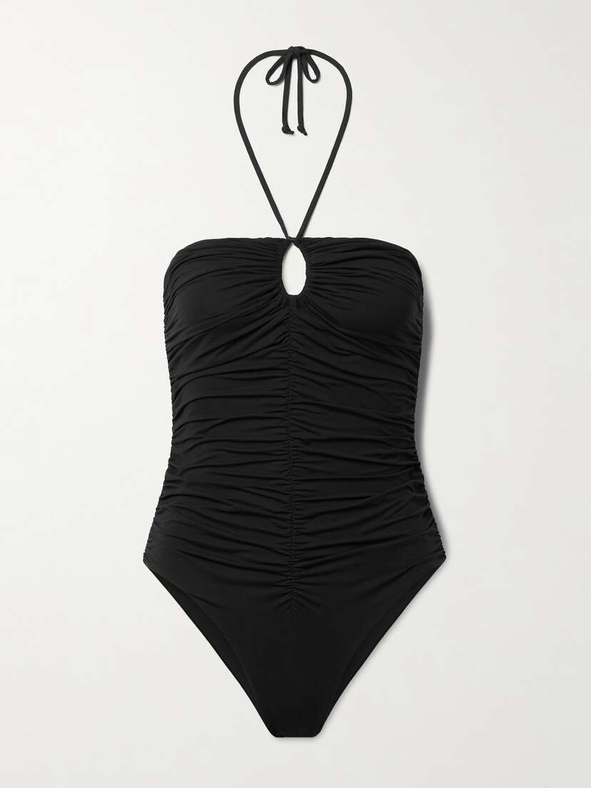 Marysia Hasell Ruched Halterneck Swimsuit