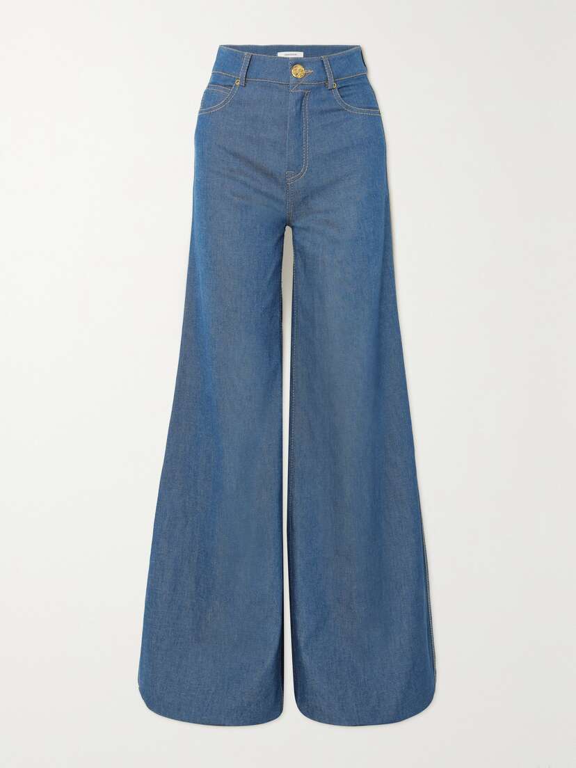 Zimmermann Matchmaker High-rise Wide-leg Jeans