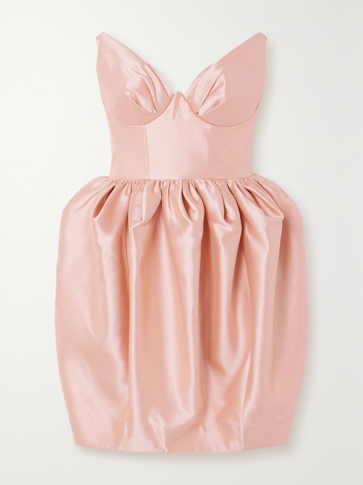 Zimmermann Knee Length Strapless Dress With Sweetheart Neckline In Pink