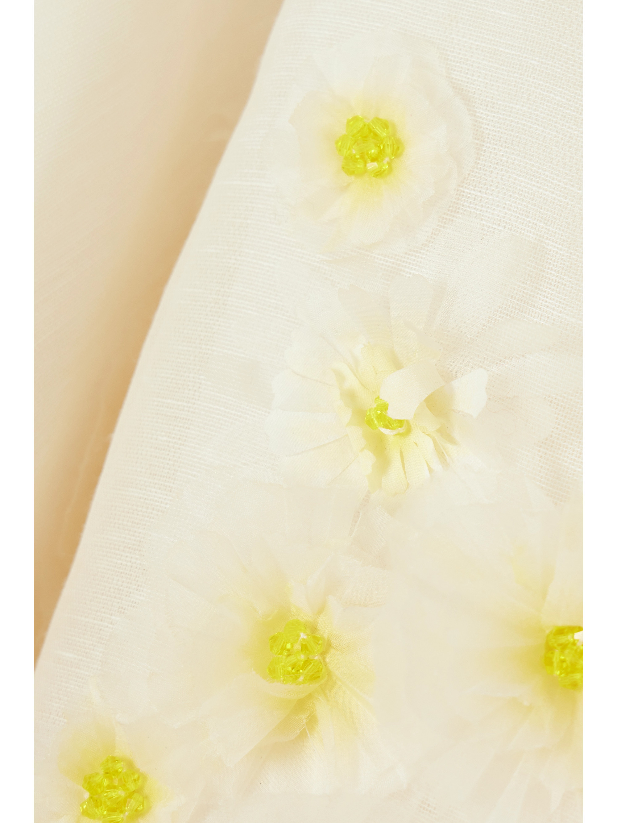 Zimmermann Daisy embellished linen and silk-blend mini dress thumbnail