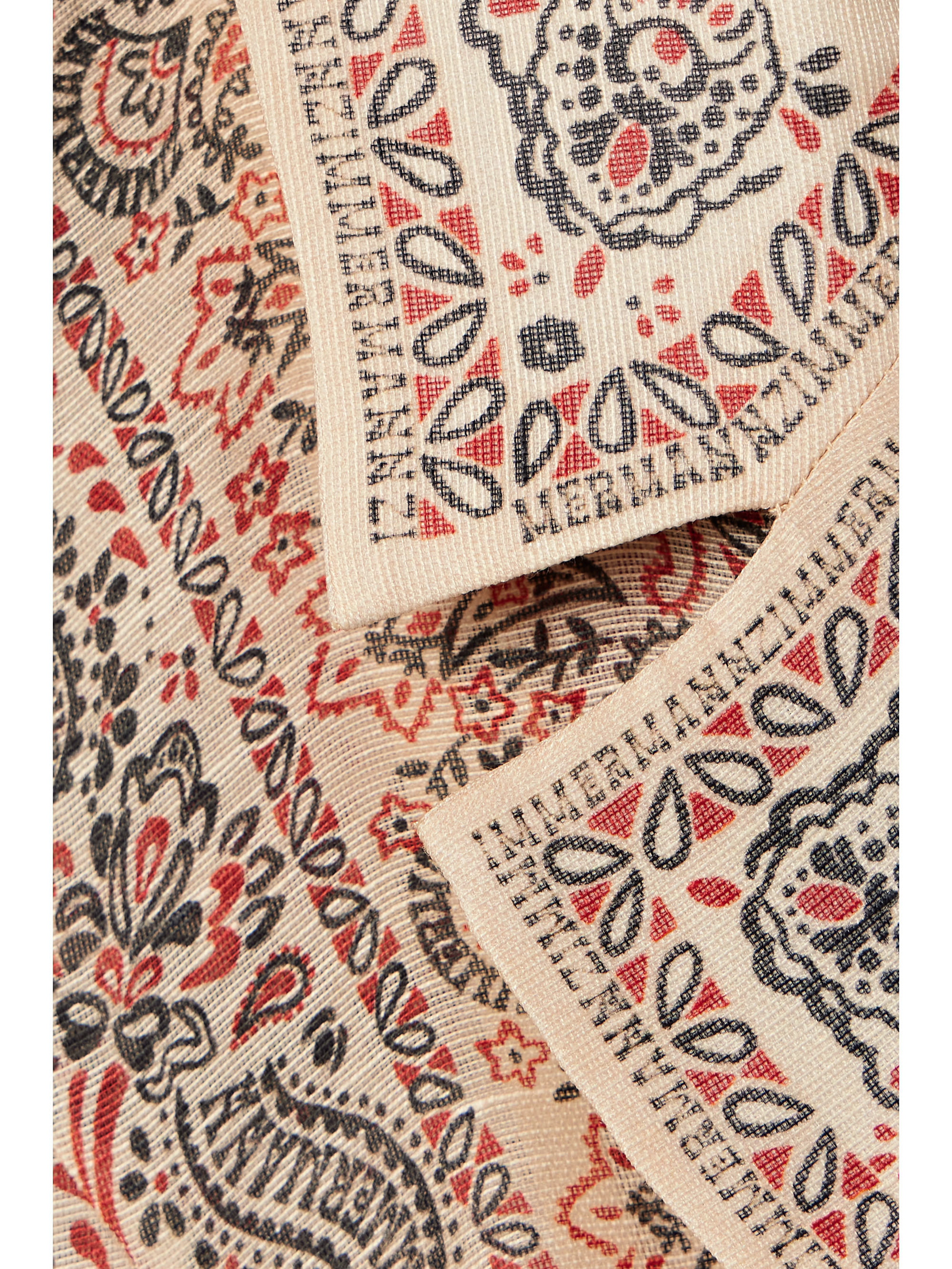 Zimmermann Matchmaker belted paisley-print linen and silk-blend mini dress