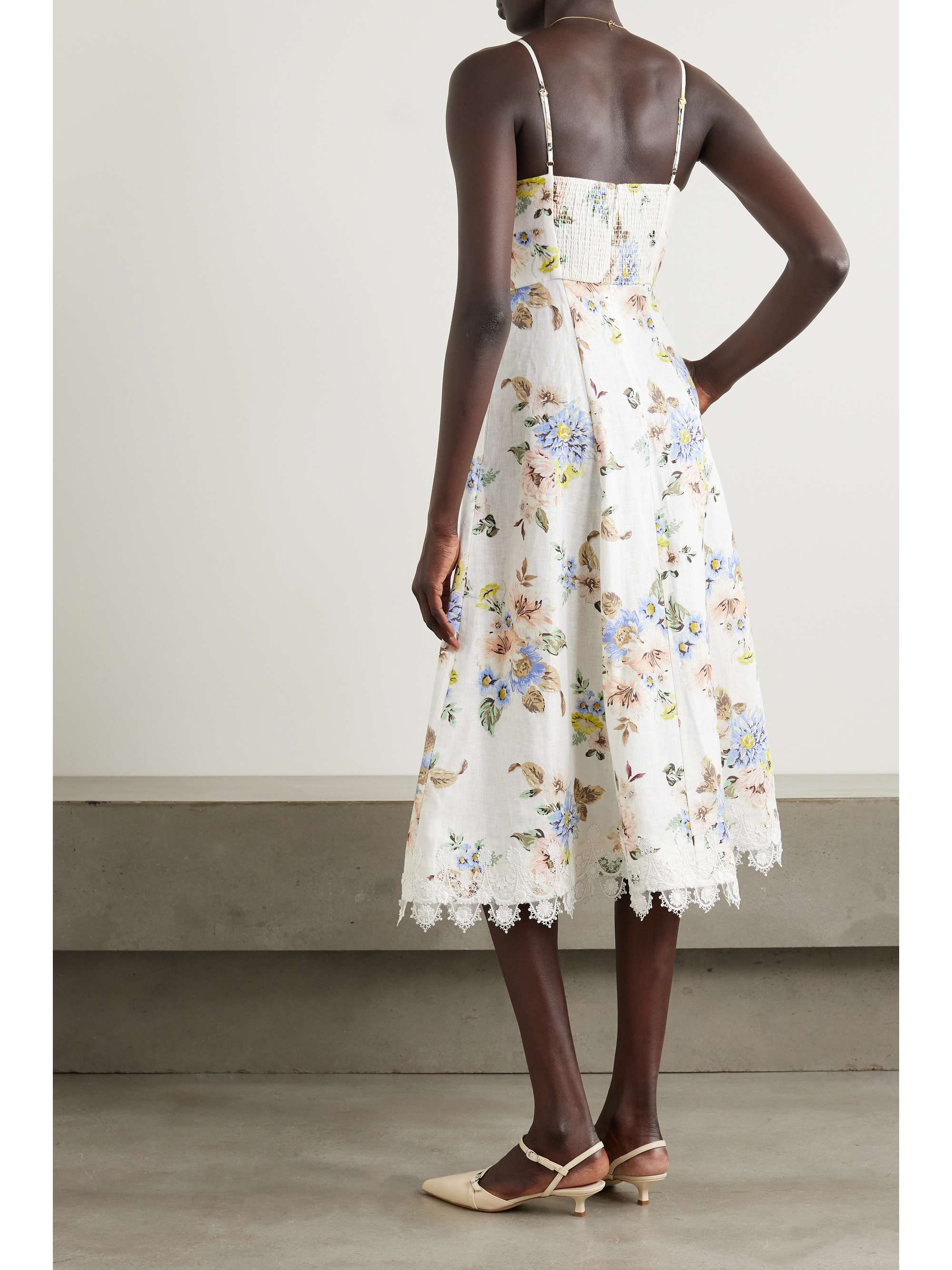Lace Trimmed Floral Dress（ワンピース）｜Her lip to（ハー