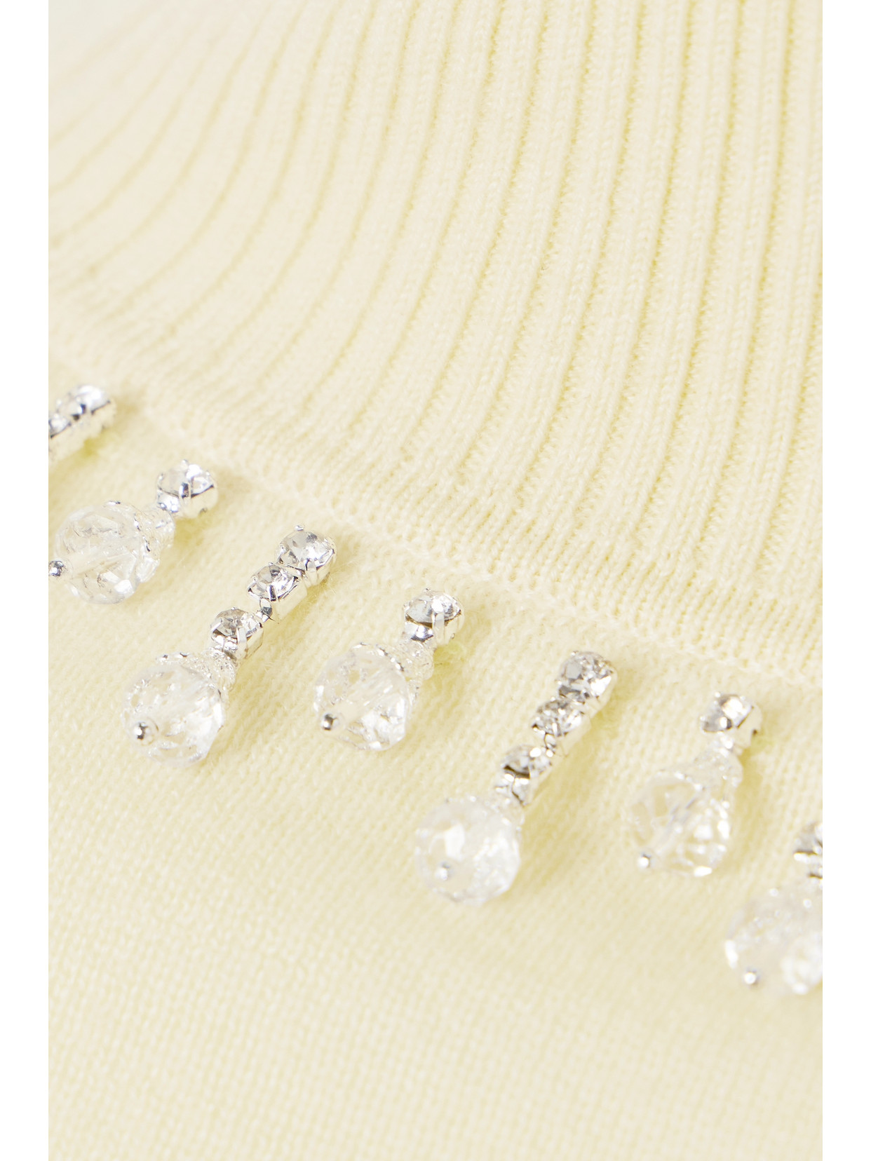 + Net Sustain Matchmaker Cropped Crystal-Embellished Merino Wool Turtleneck Sweater