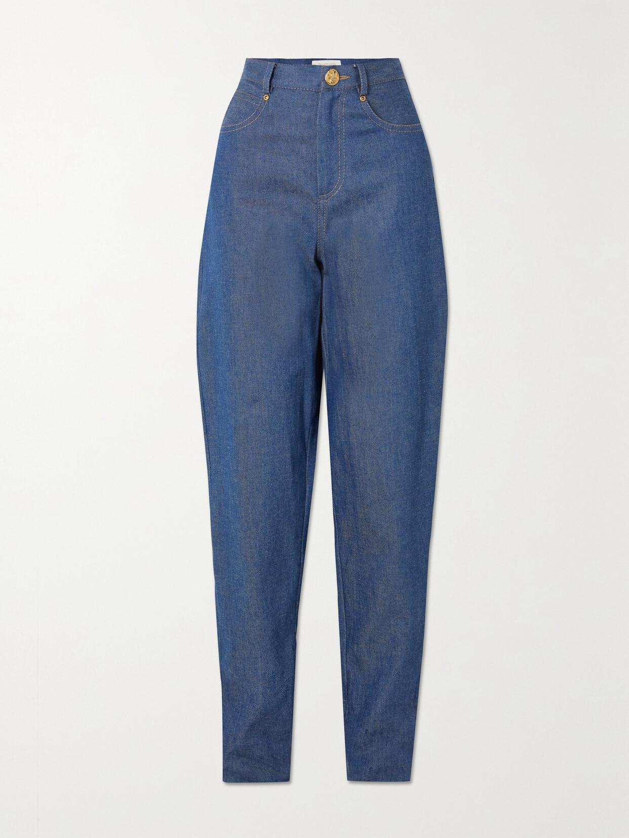 Zimmermann Matchmaker High-rise Tapered Jeans - Blue
