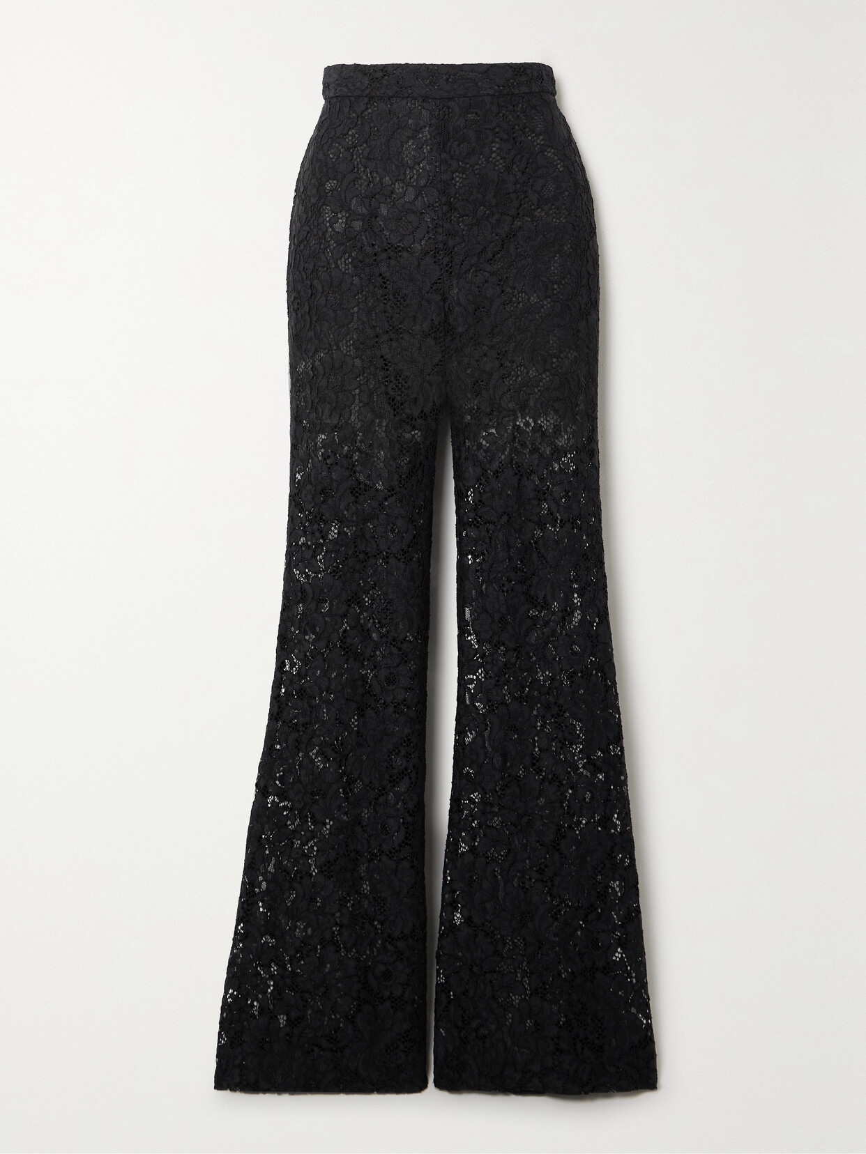 Zimmermann Matchmaker Lace Flared Trousers In Black