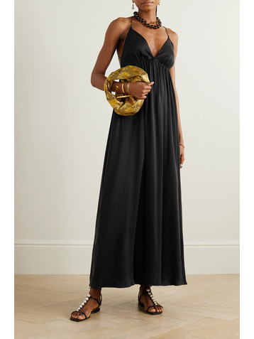 Zimmermann Open-back gathered silk maxi dress