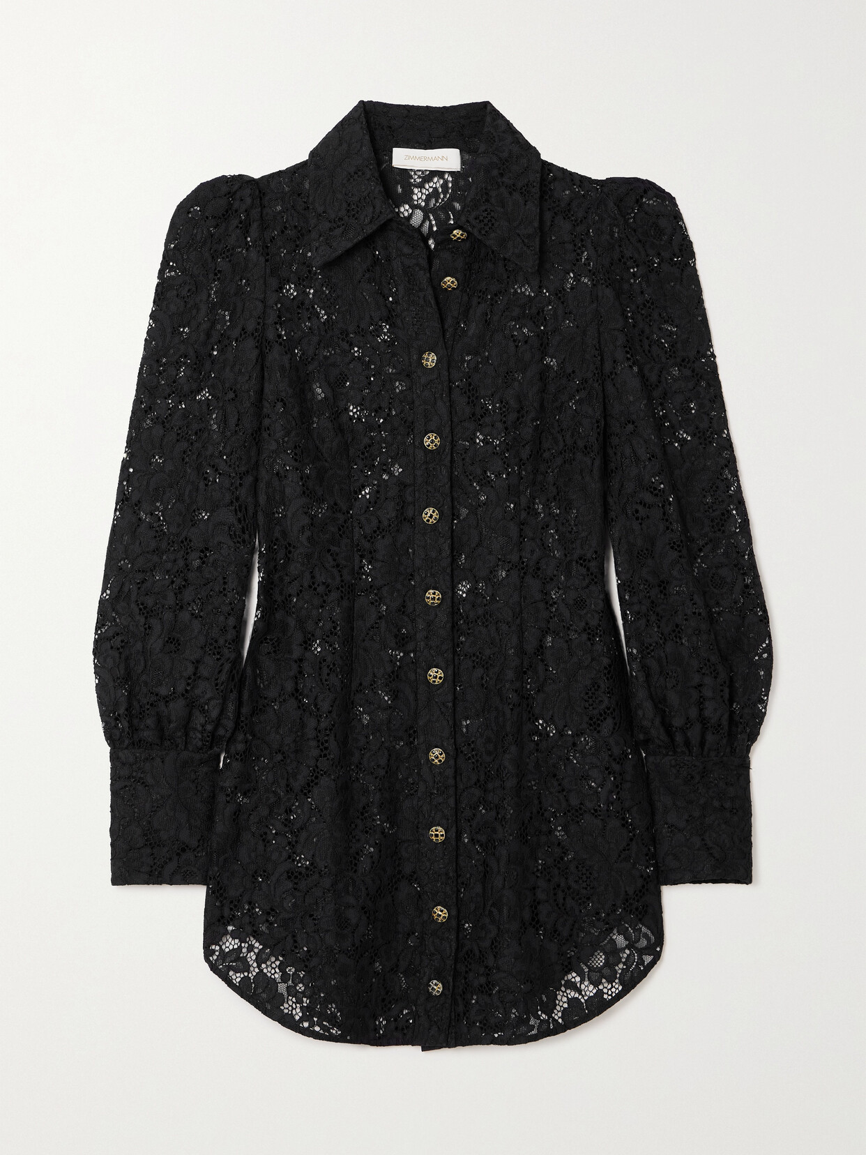 Zimmermann - Matchmaker Lace Shirt - Black