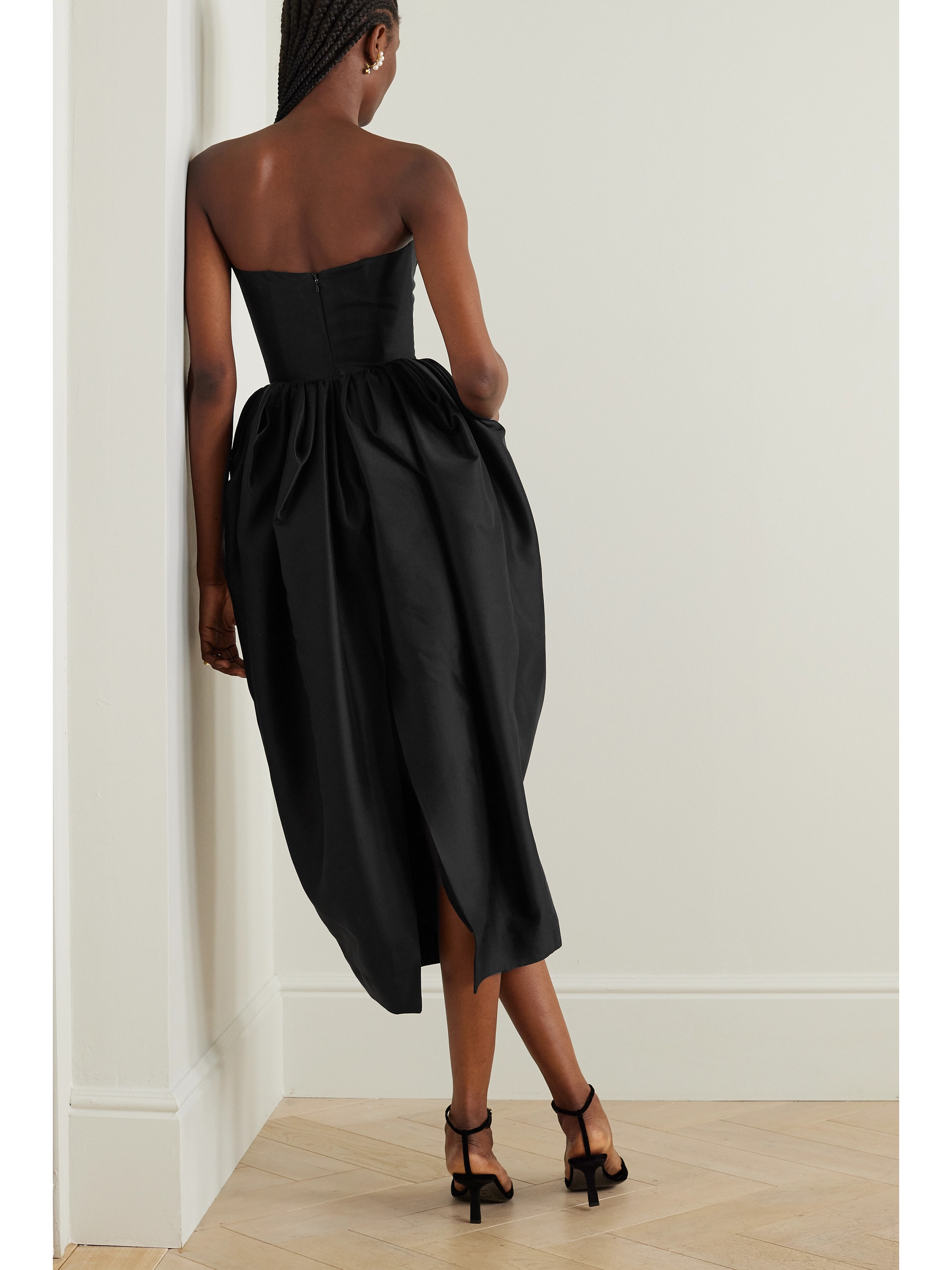 Zimmermann Matchmaker silk and wool-blend twill bustier midi dress thumbnail
