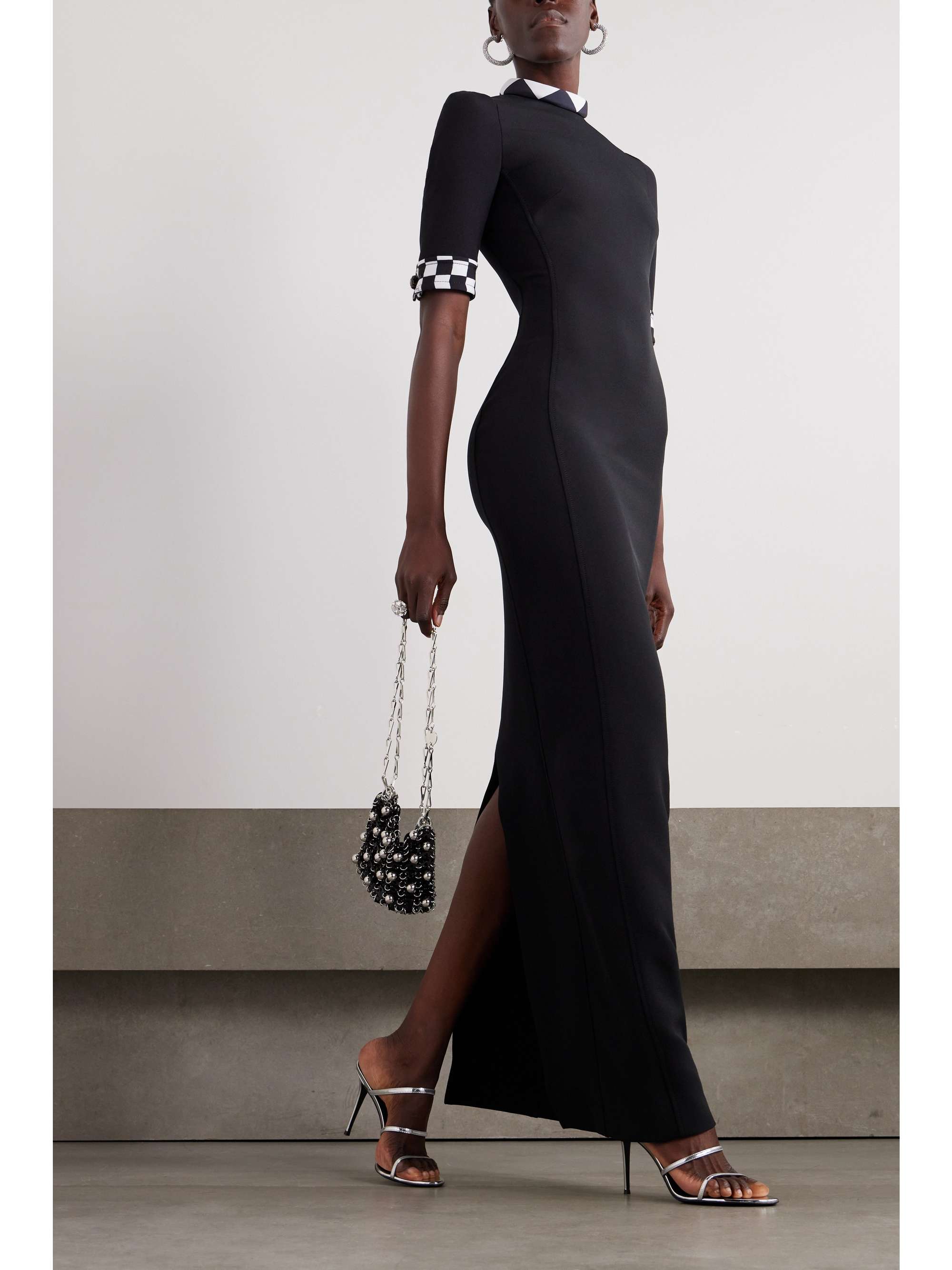PUCCI Checked stretch-crepe maxi dress | NET-A-PORTER PUCCI Checked stretch-crepe maxi dress | NET-A-PORTER
