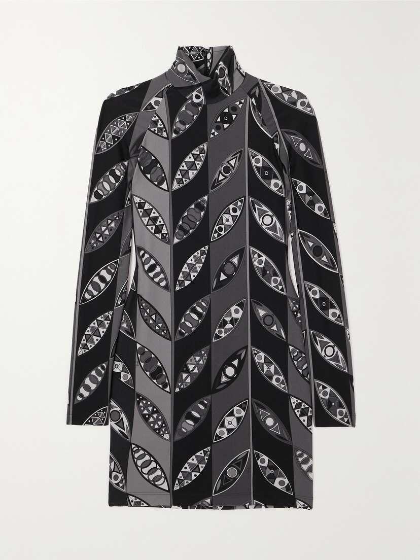 PUCCI Printed Stretch-jersey Mini Dress