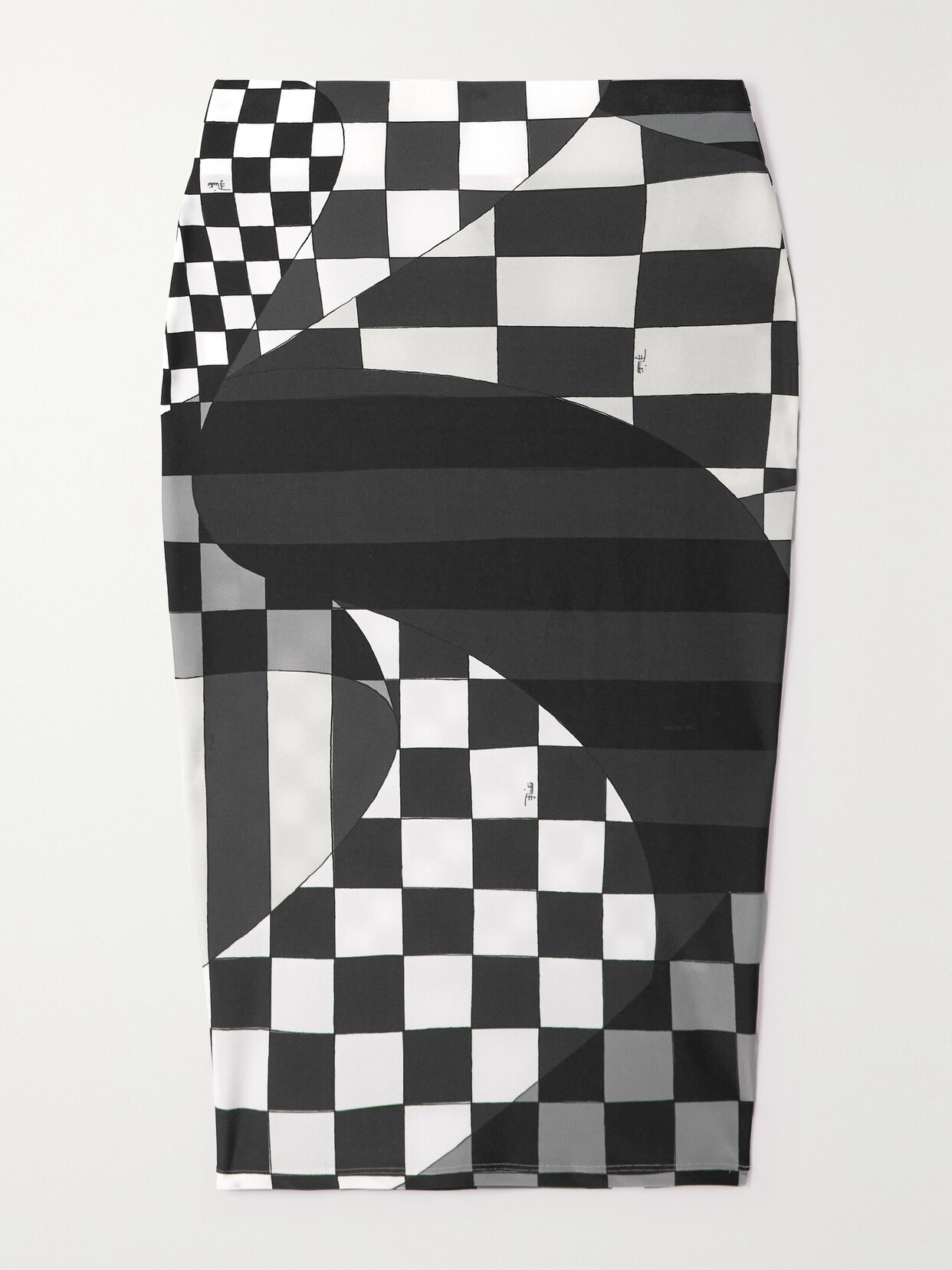 PUCCI - Printed Stretch-jersey Skirt - Black