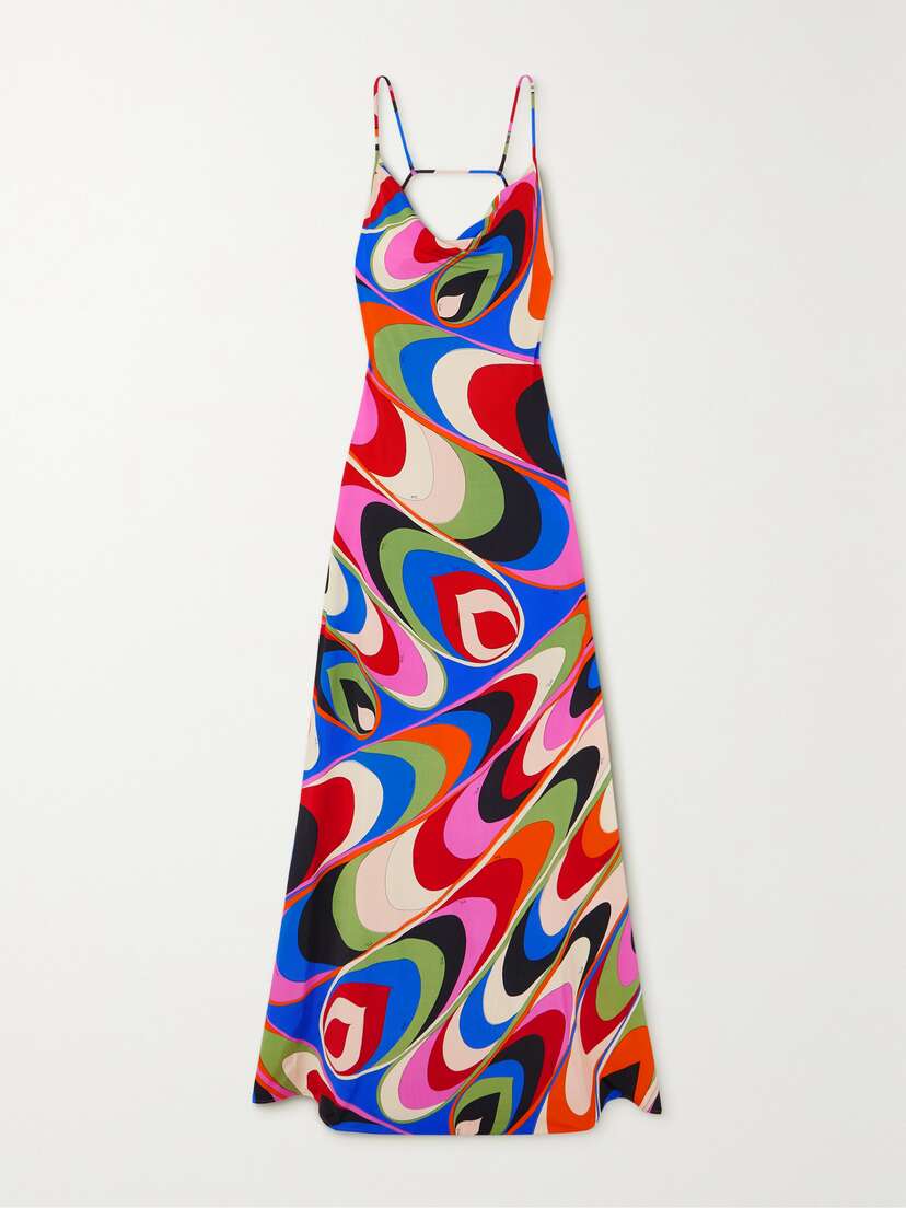 PUCCI Printed Stretch-jersey Maxi Dress