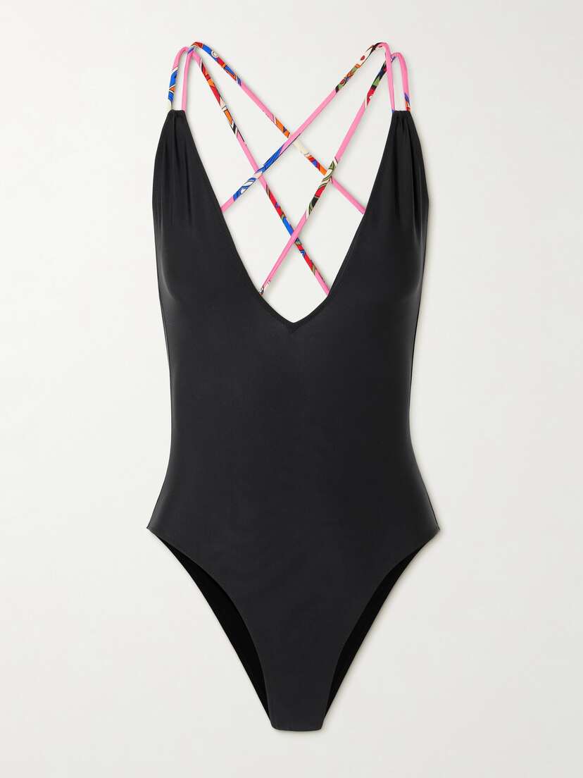PUCCI Printed Halterneck Swimsuit