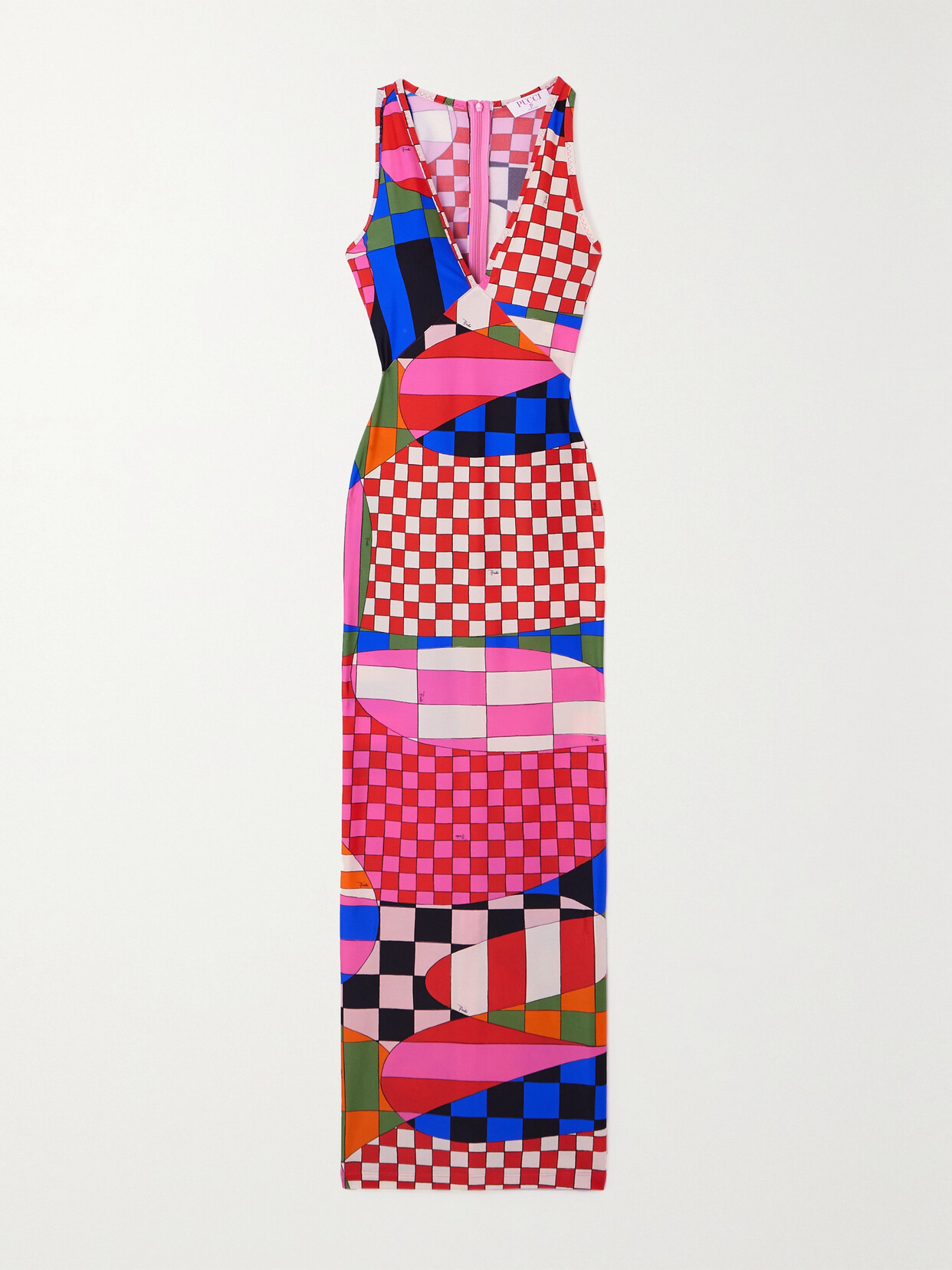 PUCCI Printed Stretch-jersey Maxi Dress - Pink