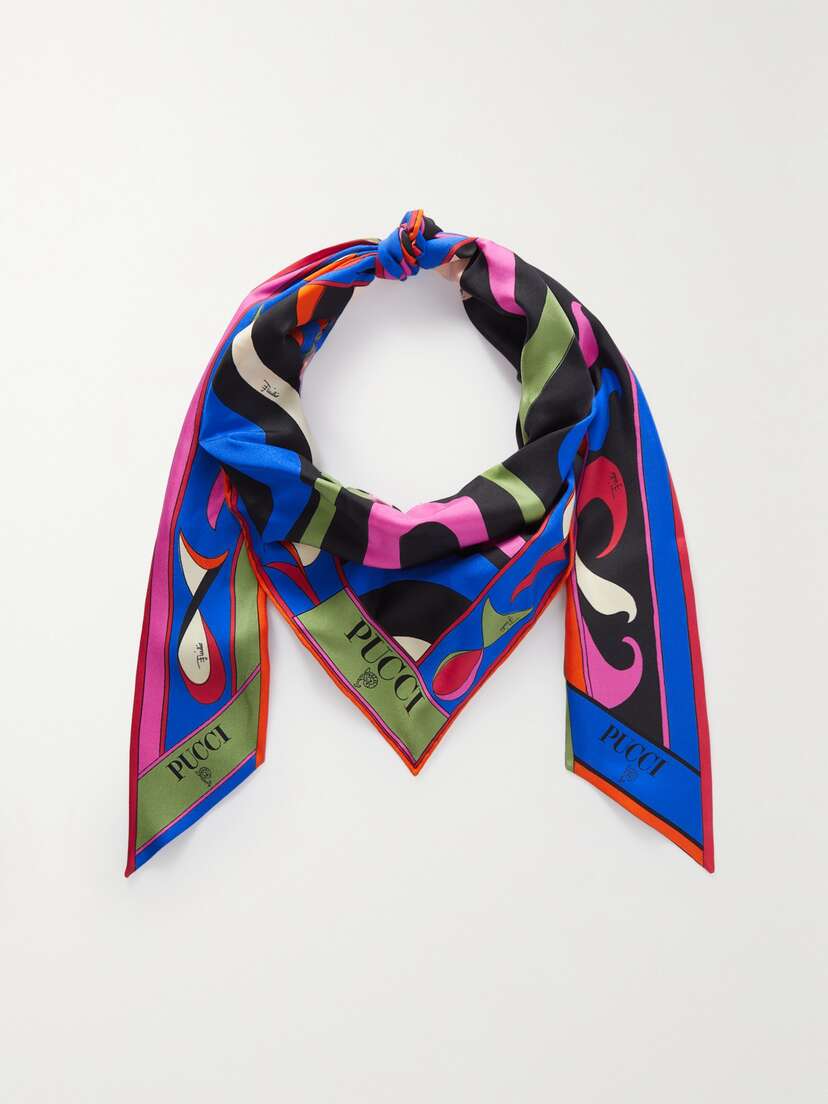 PUCCI Printed Silk-twill Scarf