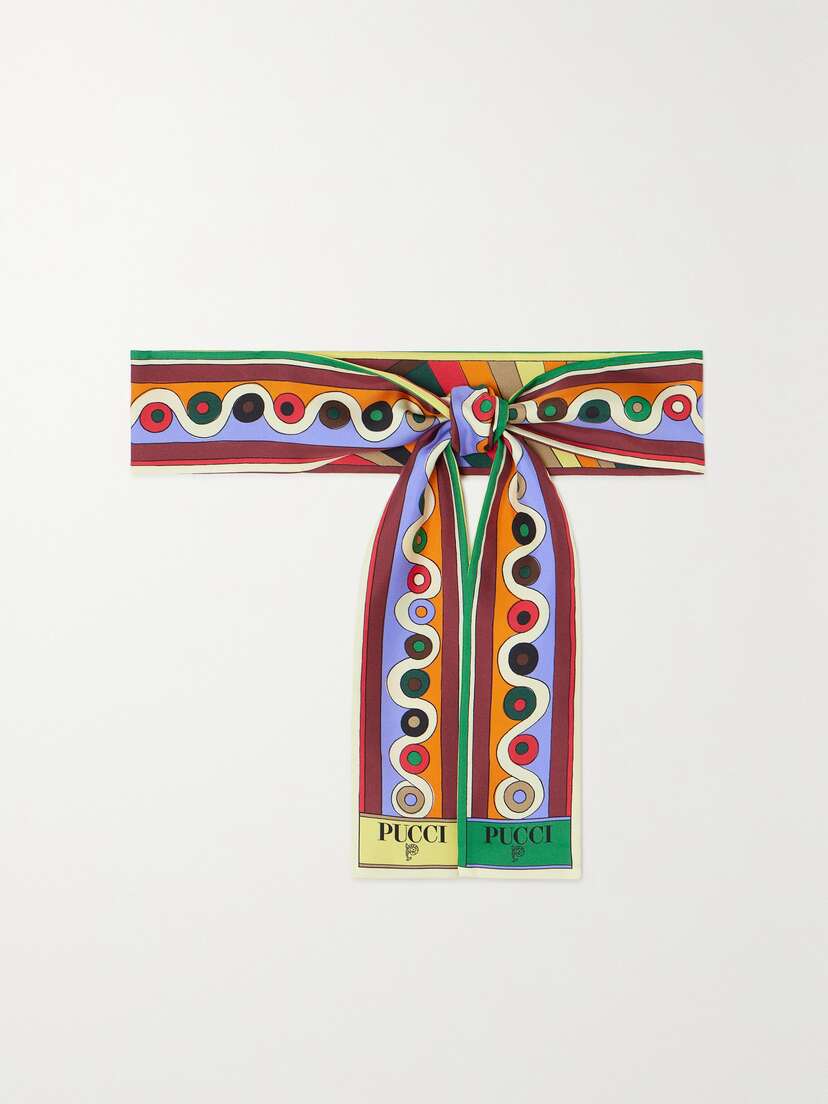 PUCCI Printed Silk-twill Scarf