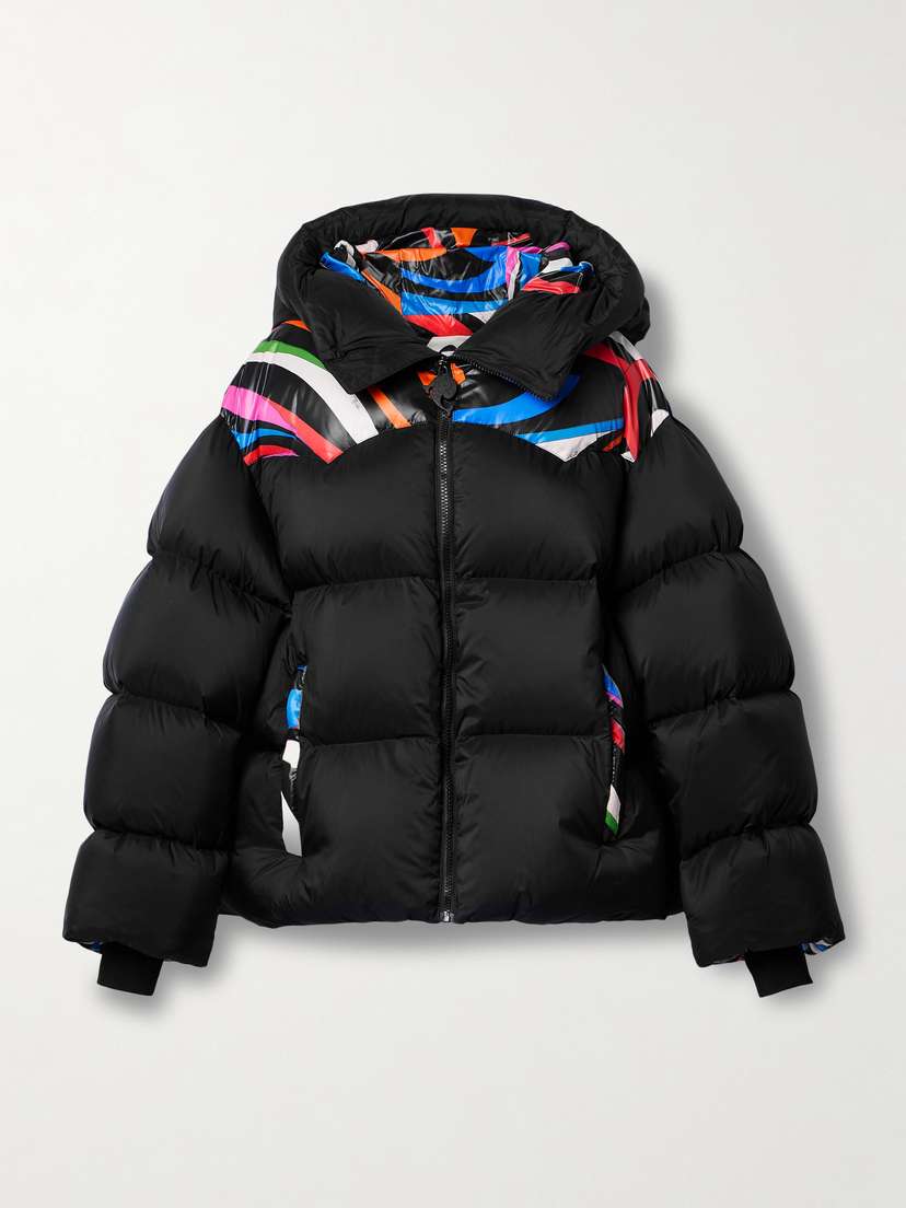 PUCCI Hooded Printed Quilted Shell Down Jacket