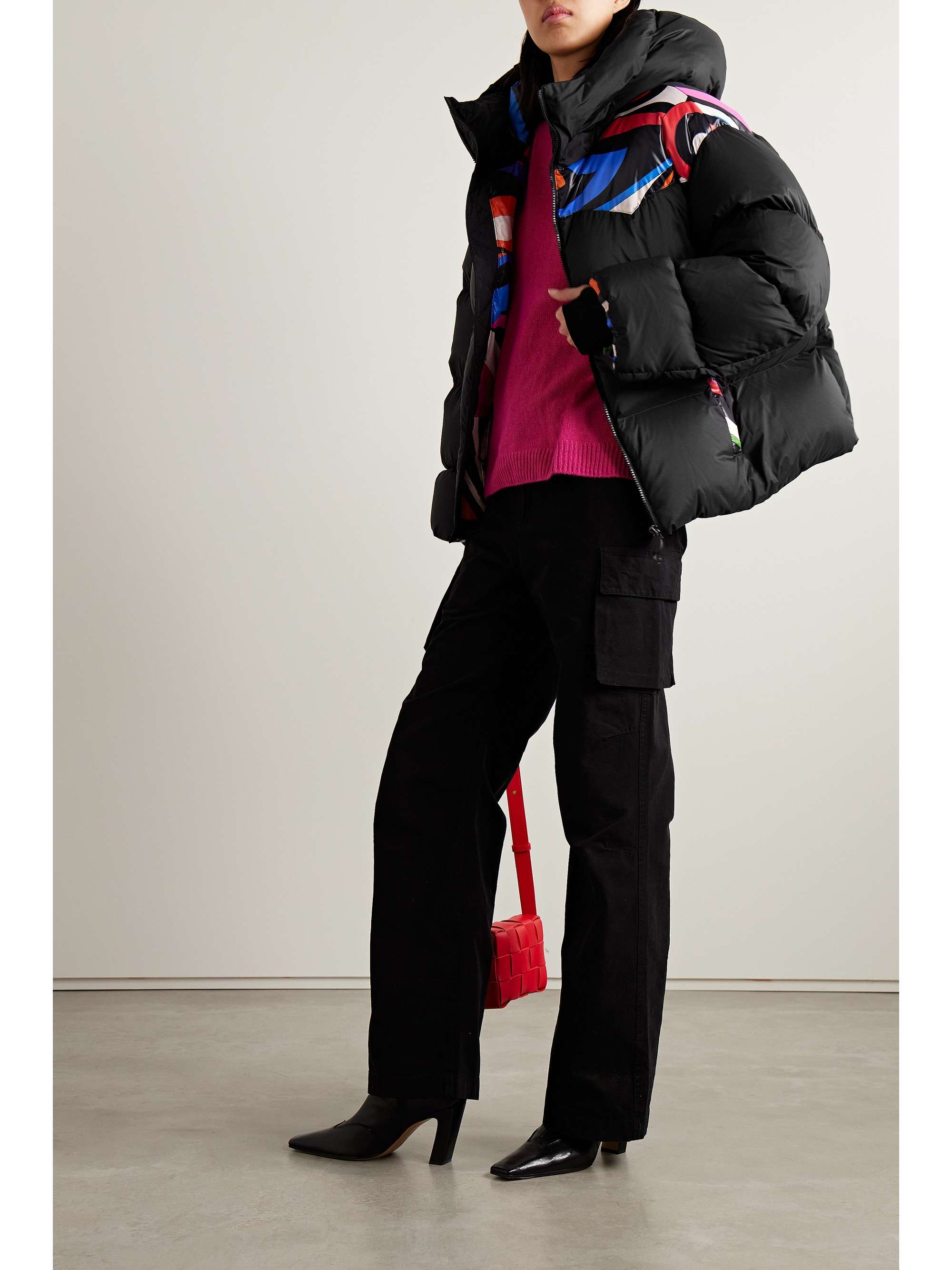 PUCCI Hooded printed quilted shell down jacket NET A PORTER