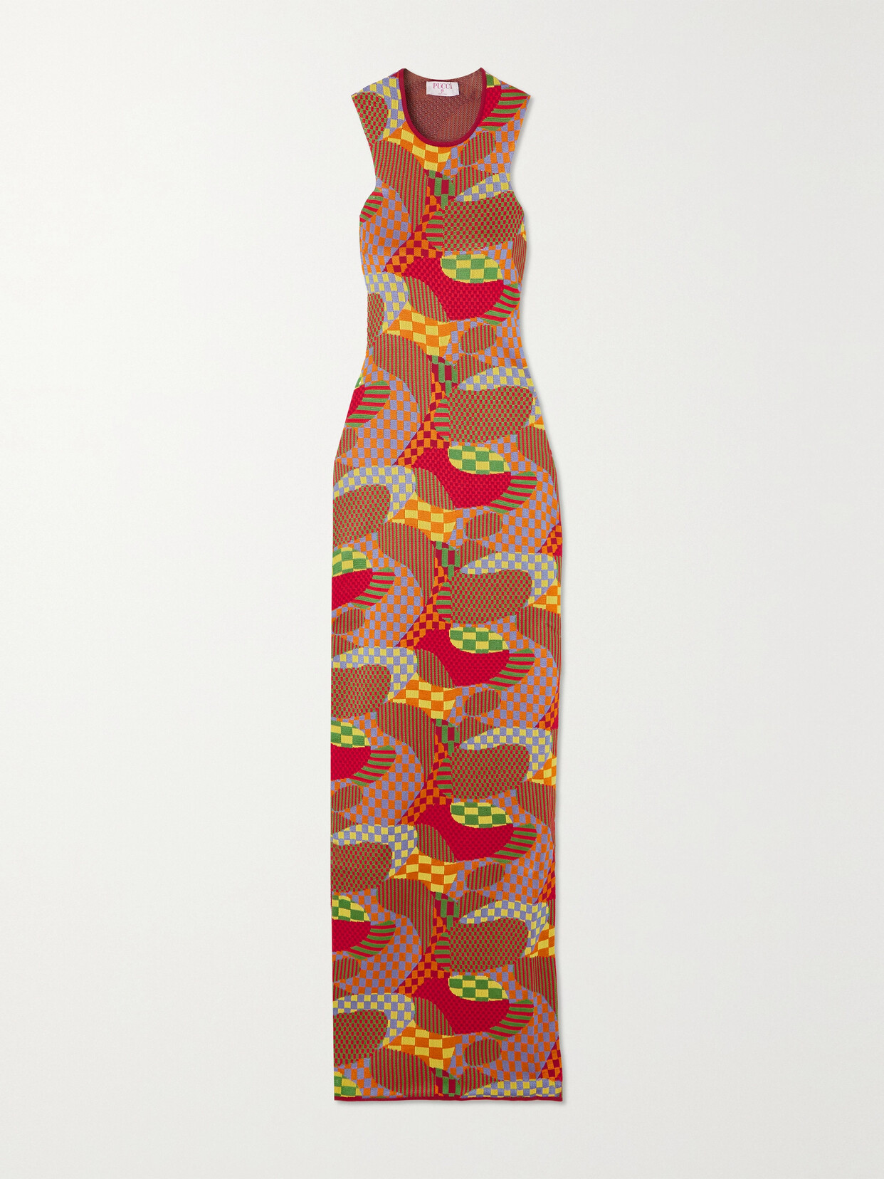 PUCCI - Jacquard-knit Maxi Dress - Red