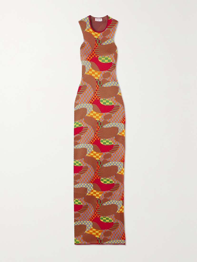 PUCCI Jacquard-knit Maxi Dress - x large