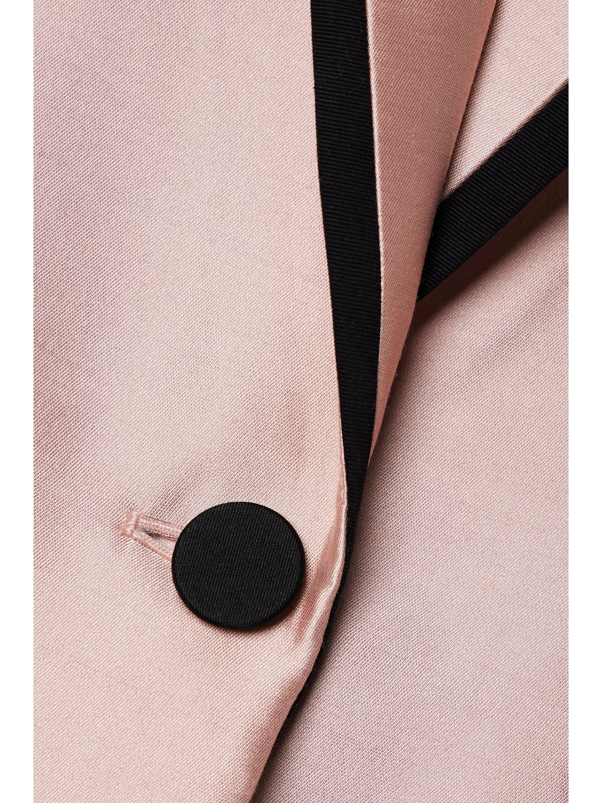 Shop Zimmermann Matchmaker Grosgrain-trimmed Wool And Silk-blend Duchesse-satin Blazer In Pink