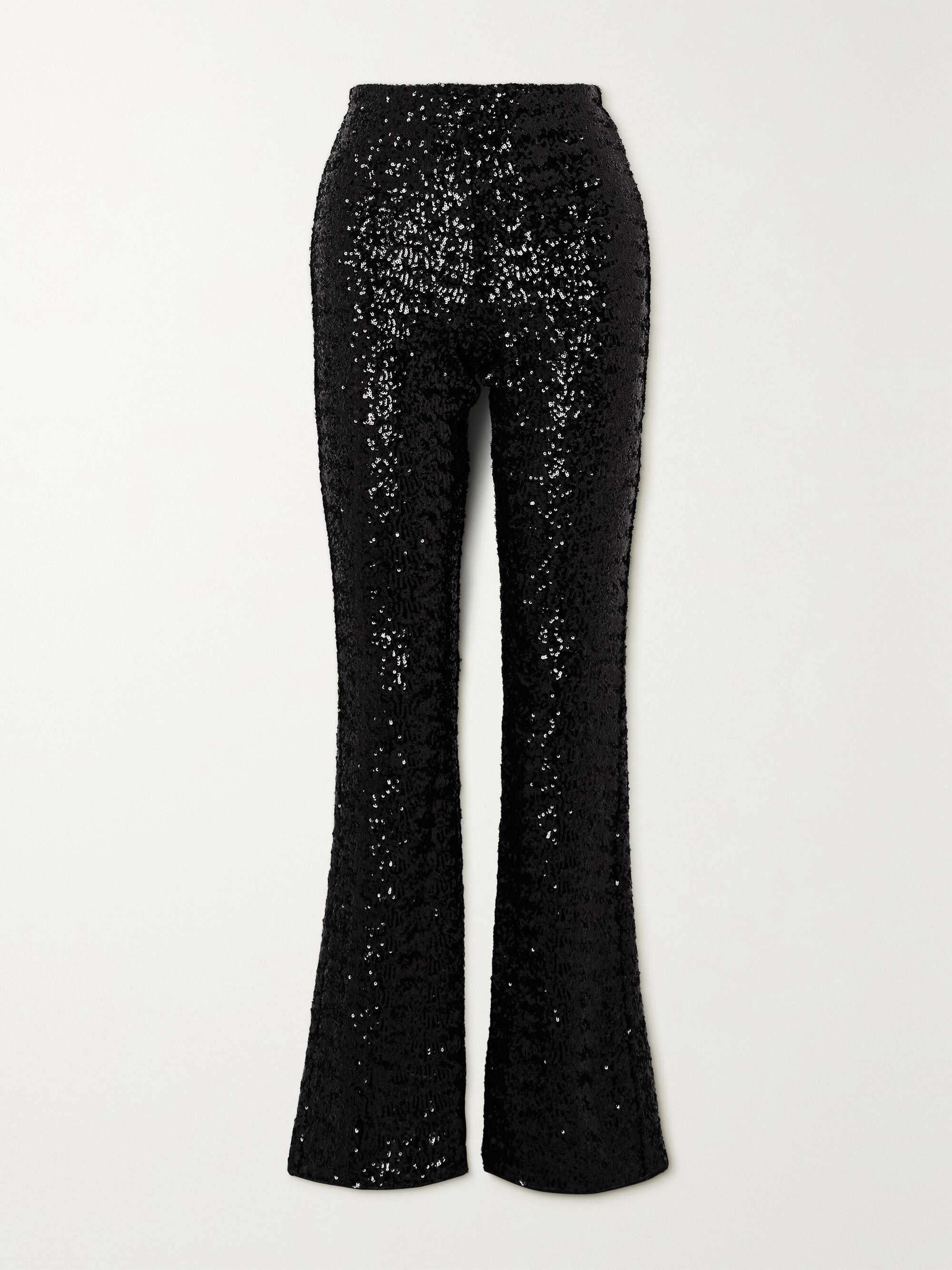 OSÉREE Sequined stretch-satin flared pants | NET-A-PORTER