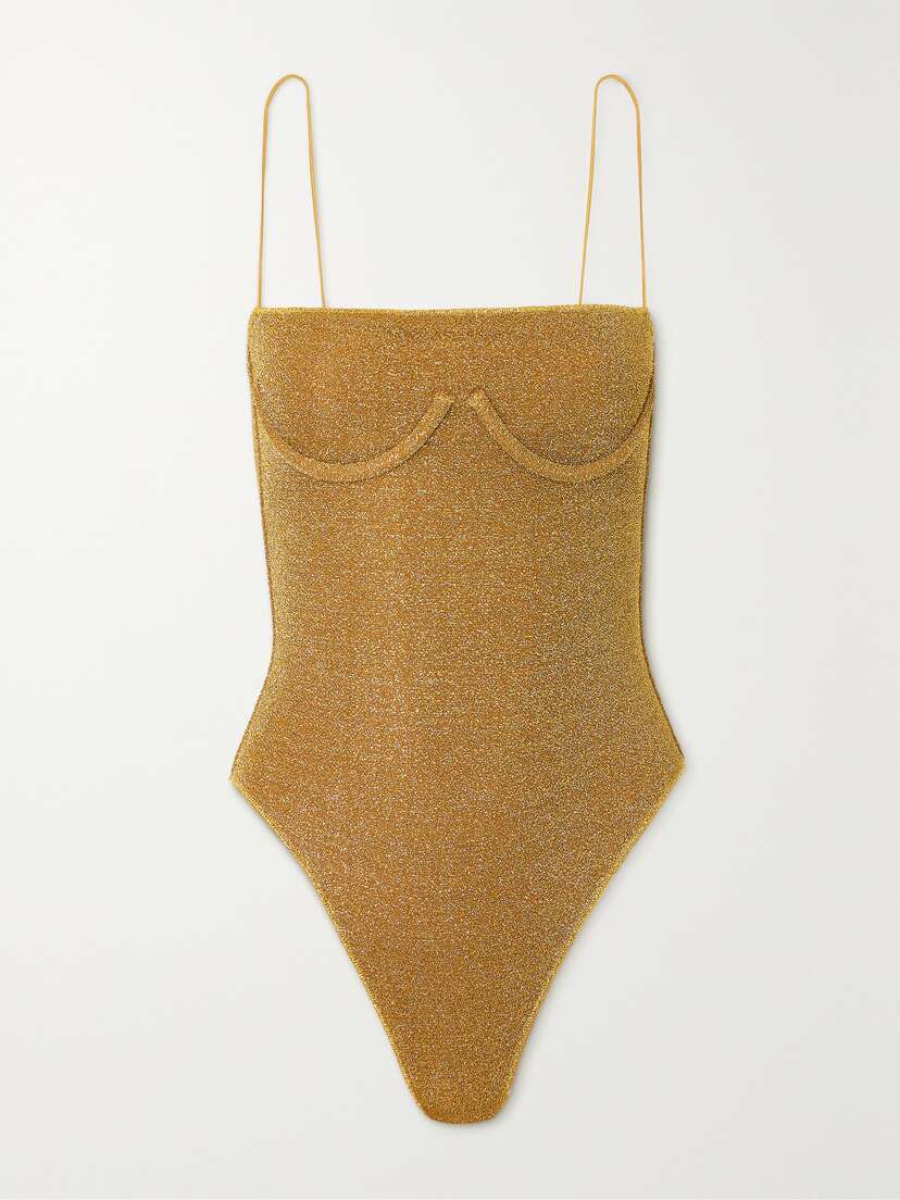 Oséree Lumière Metallic Swimsuit - x large
