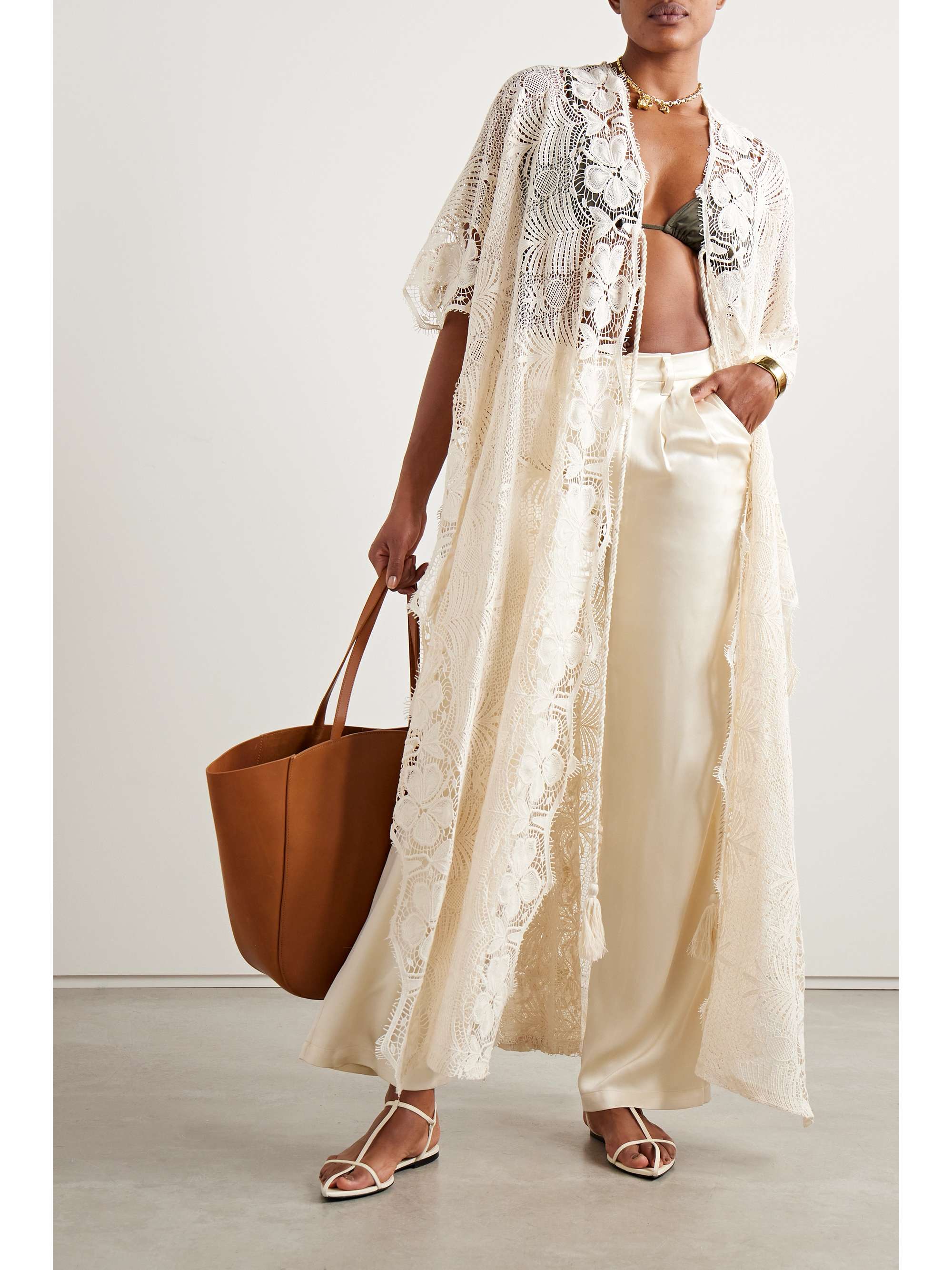 Lace caftan sales