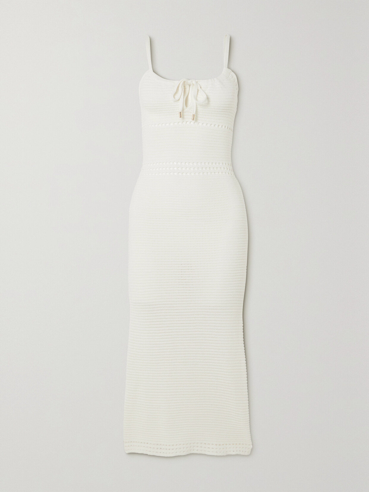 Shop Melissa Odabash Nikita Crocheted Cotton Midi Dress In Cream