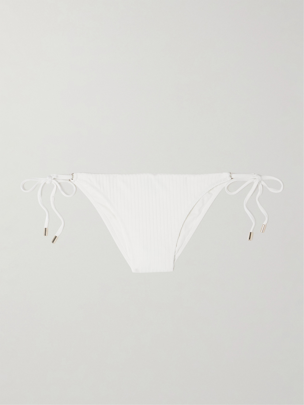 Melissa Odabash Canary Ribbed Bikini Briefs - Ivory