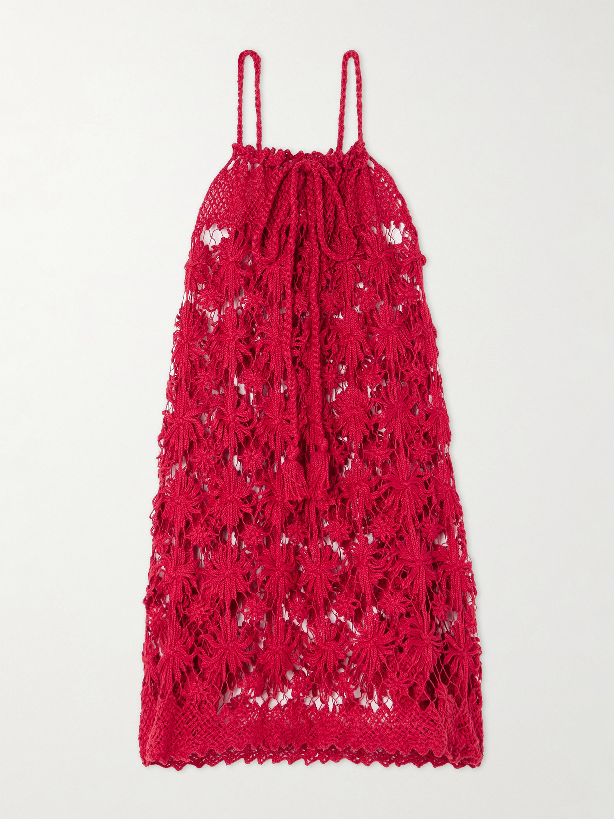 Miguelina - + Net Sustain Eloisa Cotton Mini Dress - Red