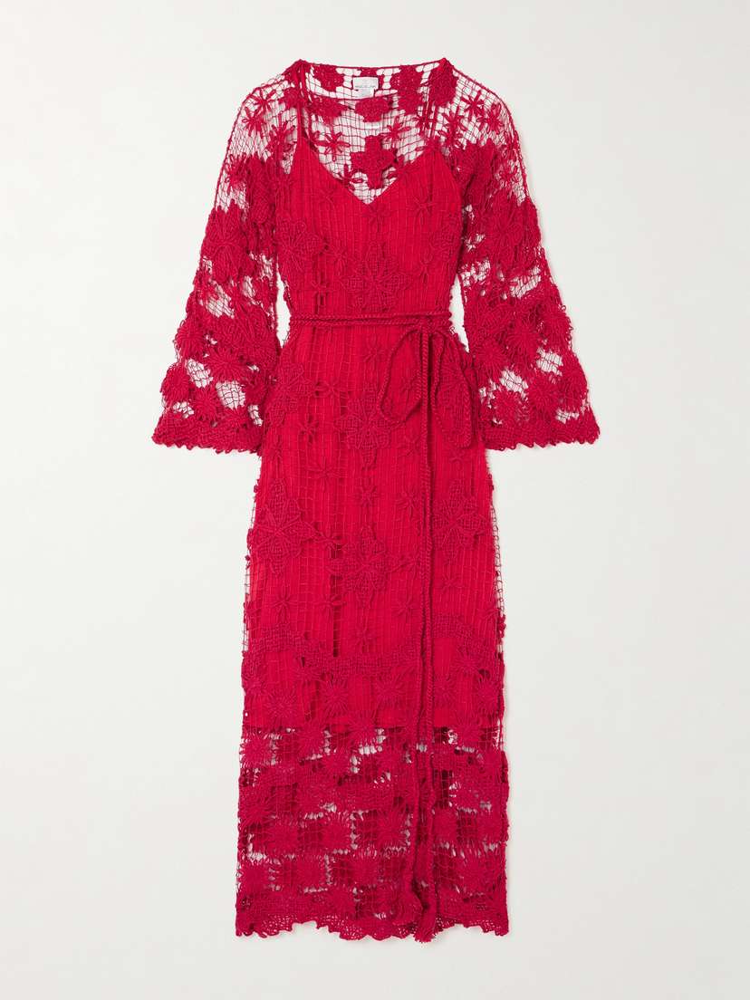 Miguelina + Net Sustain Cotton Midi Dress