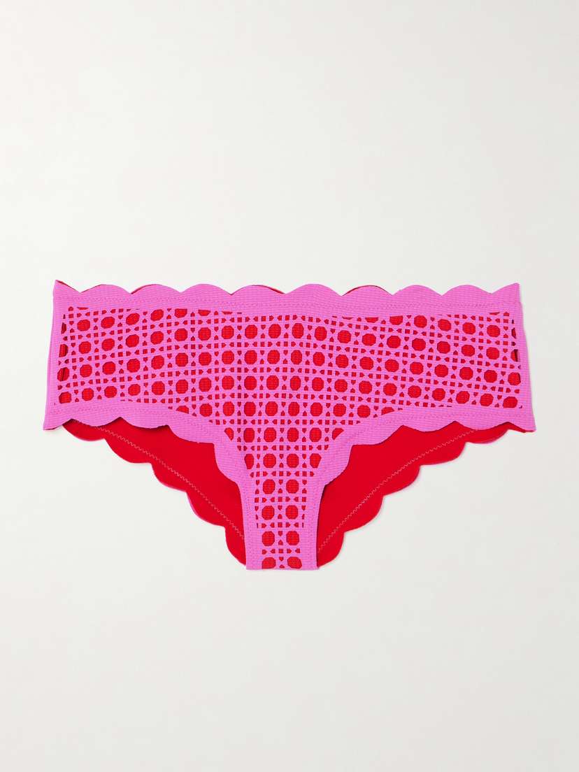 Marysia Spring Scalloped Laser-cut Bikini Briefs