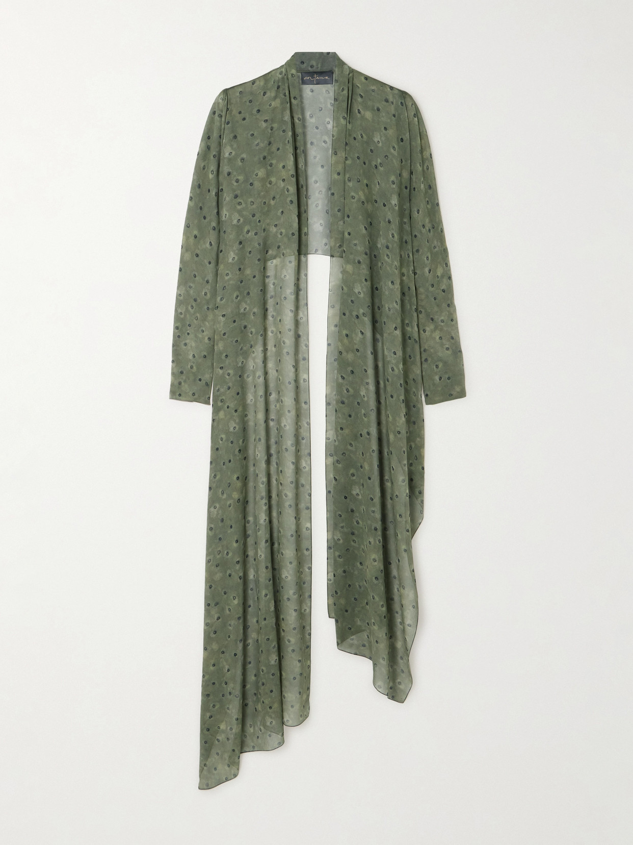 Cortana + Net Sustain Irina Printed Silk-georgette Wrap Jacket - Green