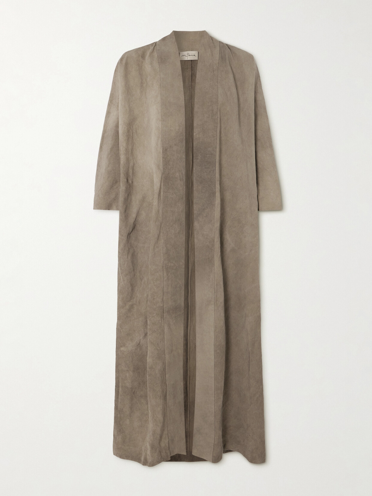 Cortana + Net Sustain Bimba Linen Coat - Gray