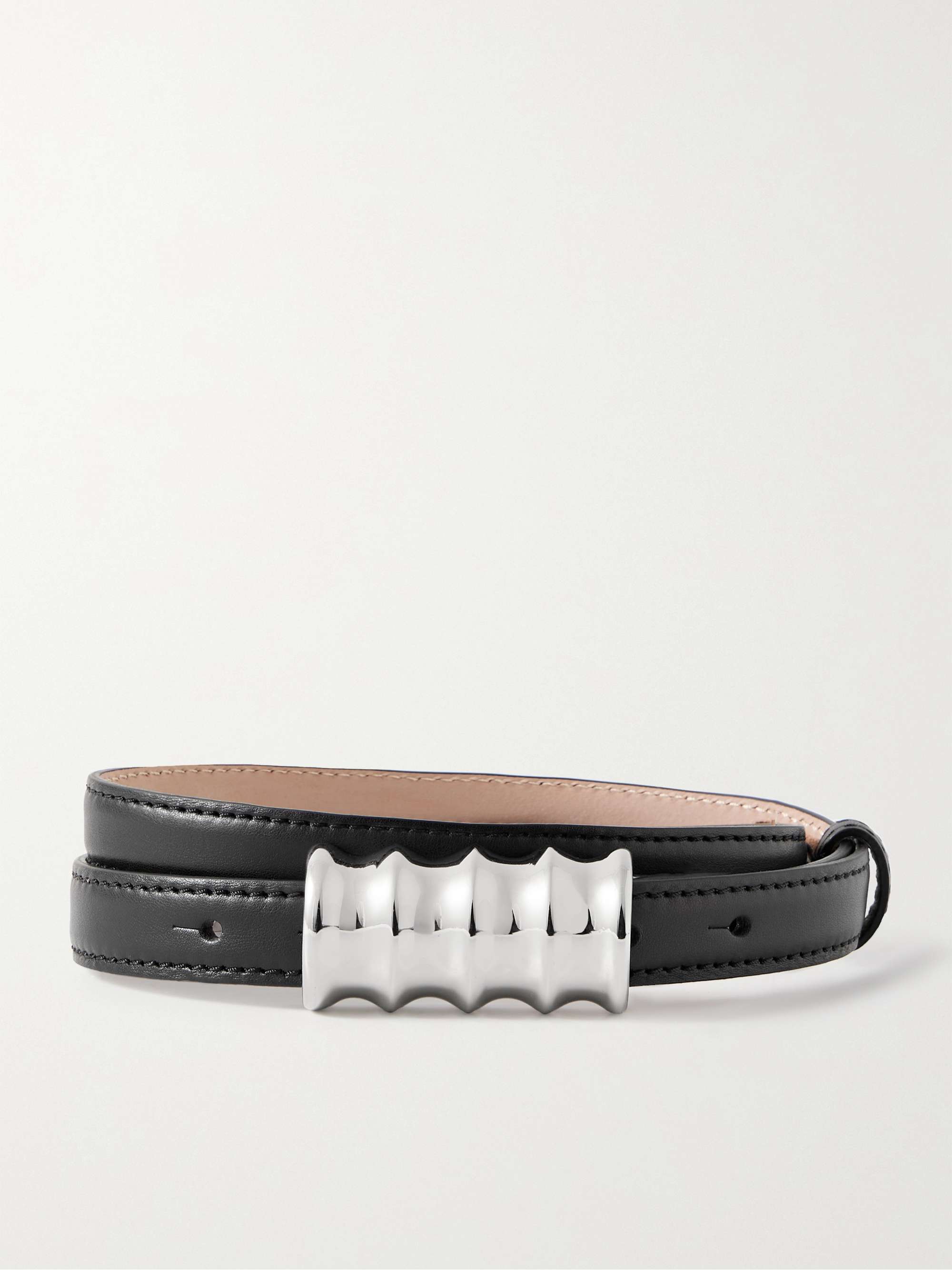 KHAITE Julius small leather belt | NET-A-PORTER