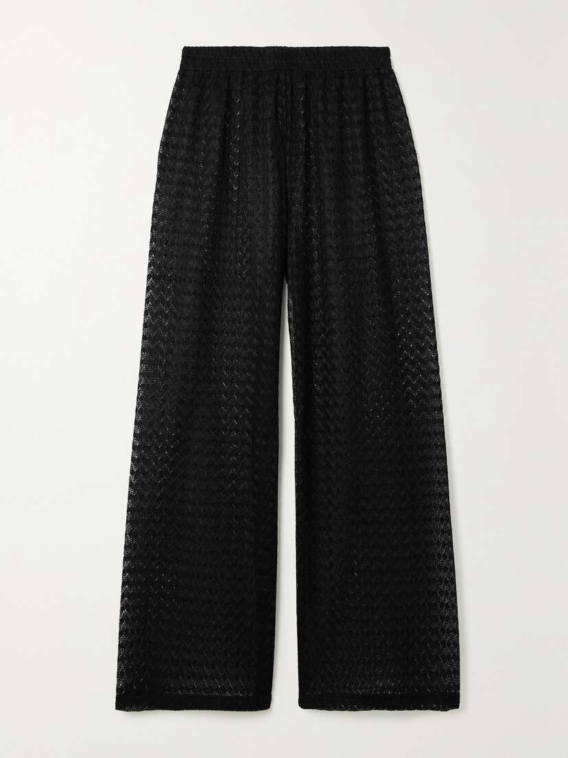 Melissa Odabash Sienna Crochet-knit Wide-leg Pants