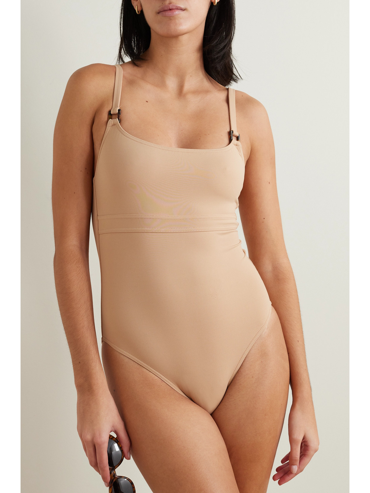 Shop Melissa Odabash St Lucia Swimsuit In Brown