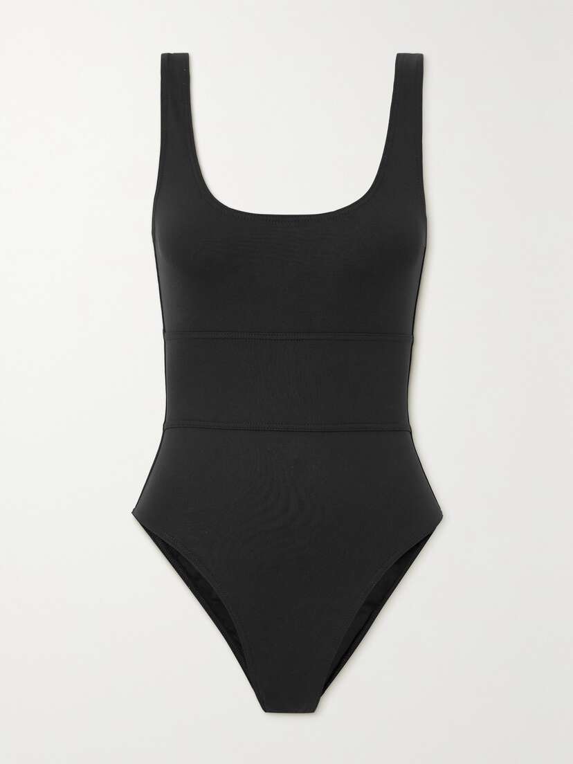 Melissa Odabash Perugia Open-back Paneled Swimsuit - UK 16