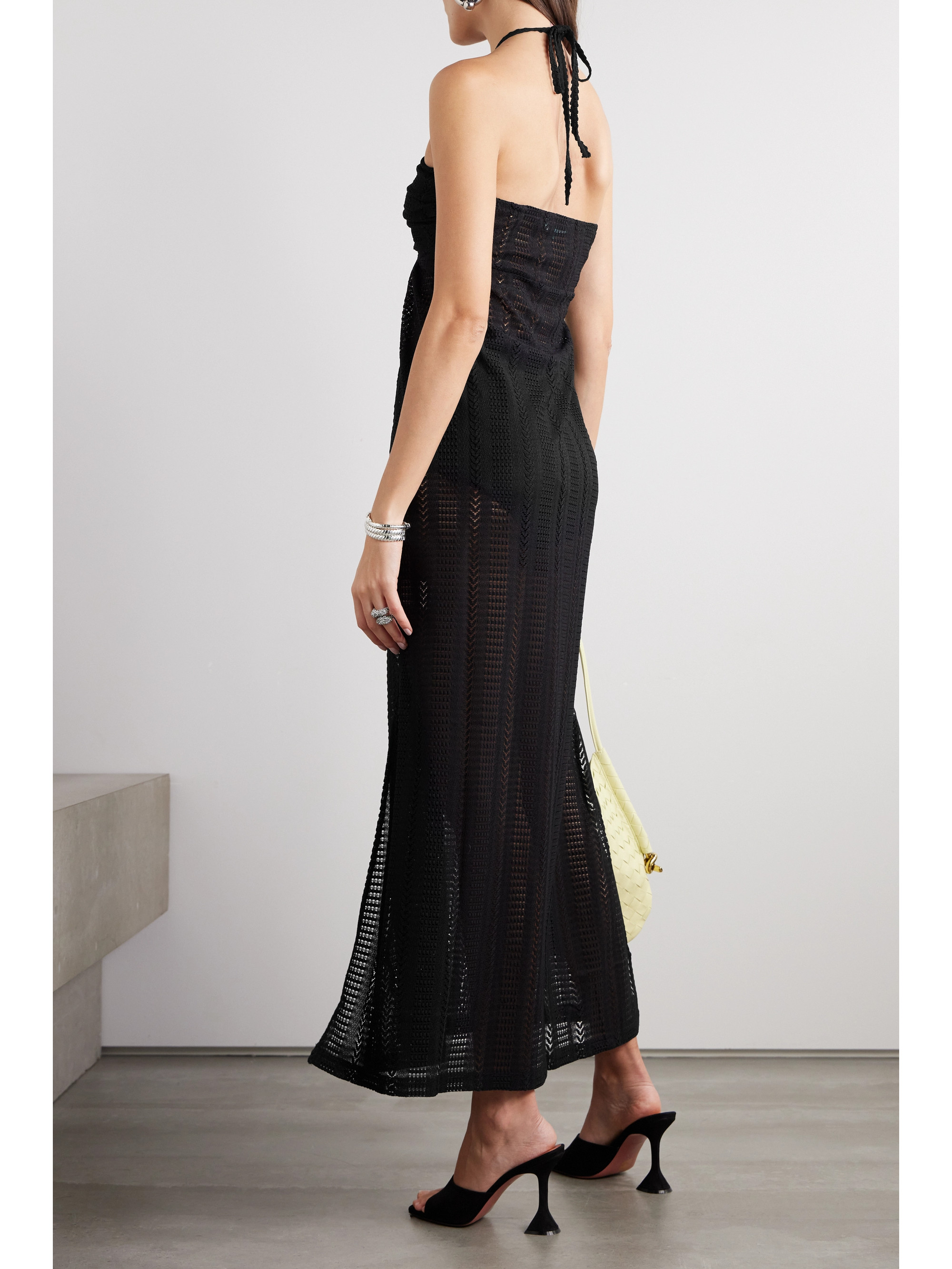 Melissa Odabash Mila crocheted halterneck maxi dress