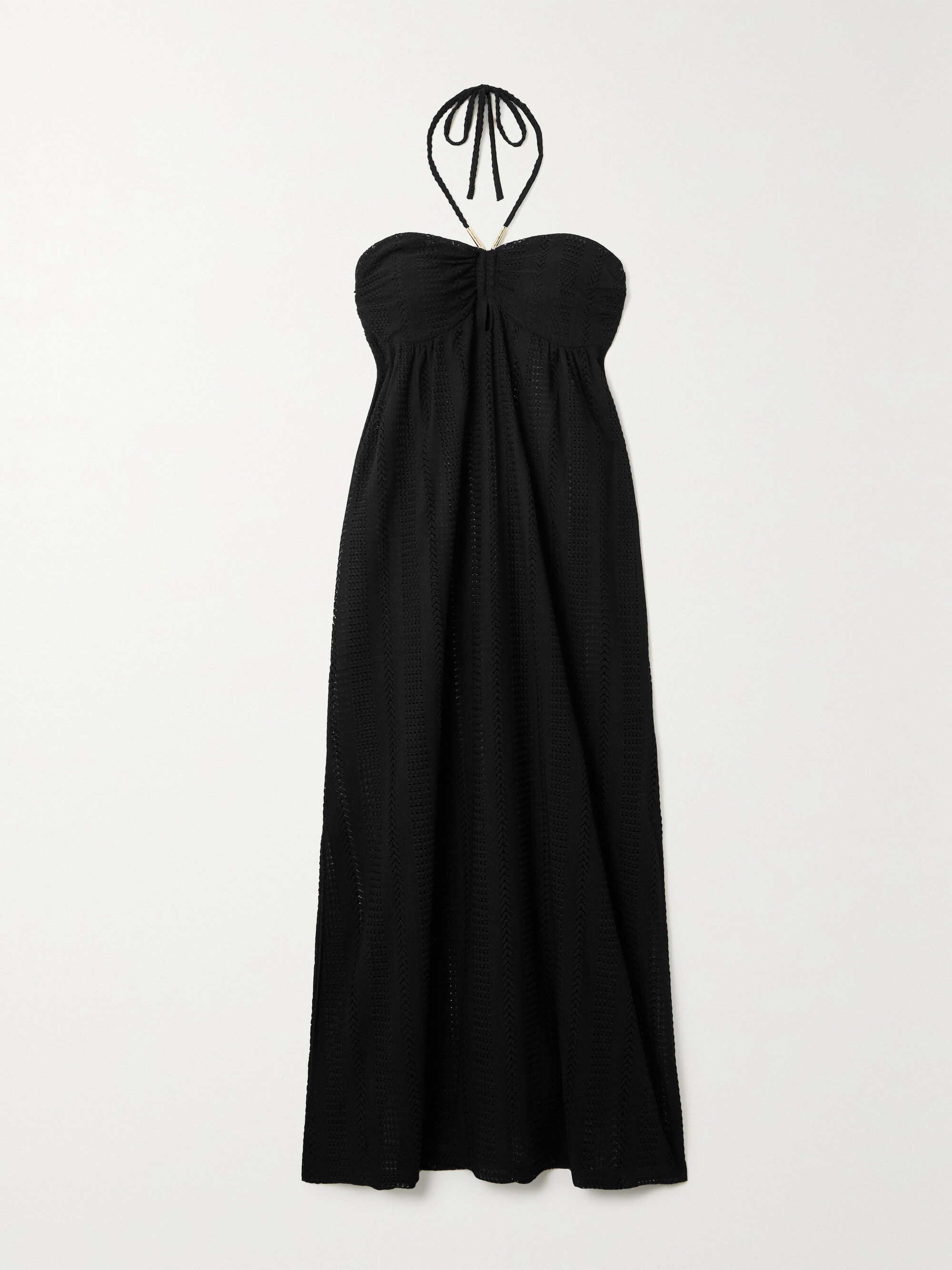 Melissa Odabash Mila crocheted halterneck maxi dress