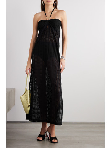 Melissa Odabash Mila crocheted halterneck maxi dress