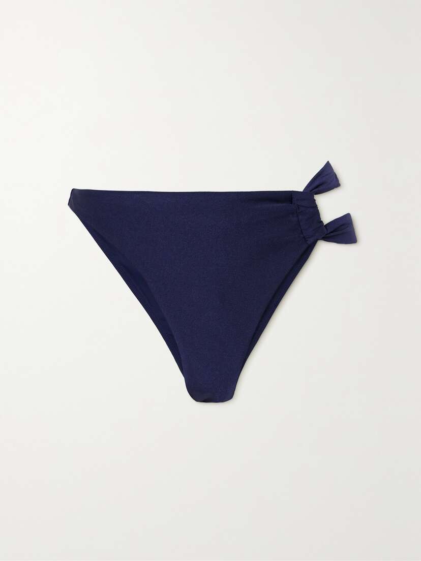 Cult Gaia Charmaine Asymmetric Metallic Bikini Briefs