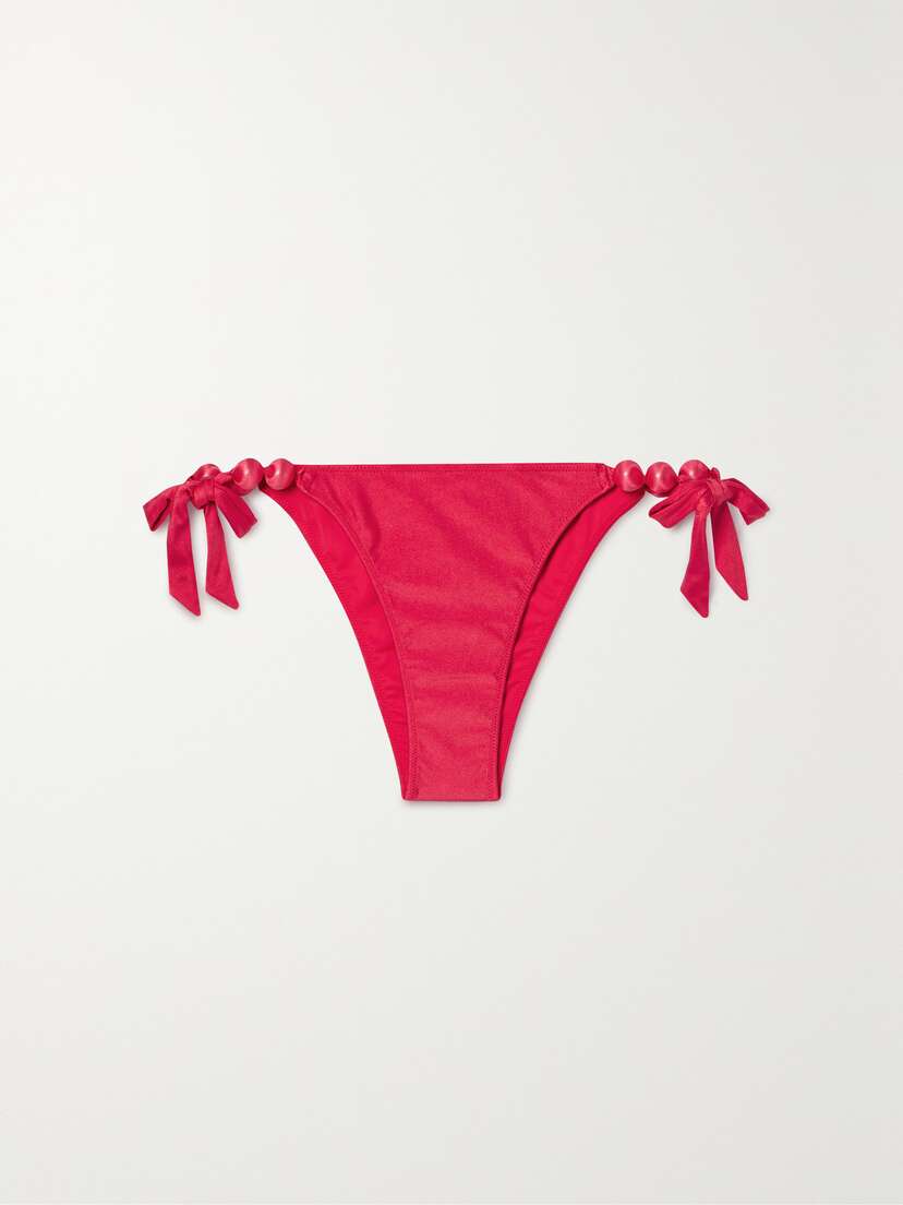Cult Gaia Euphrasia Embellished Bikini Briefs